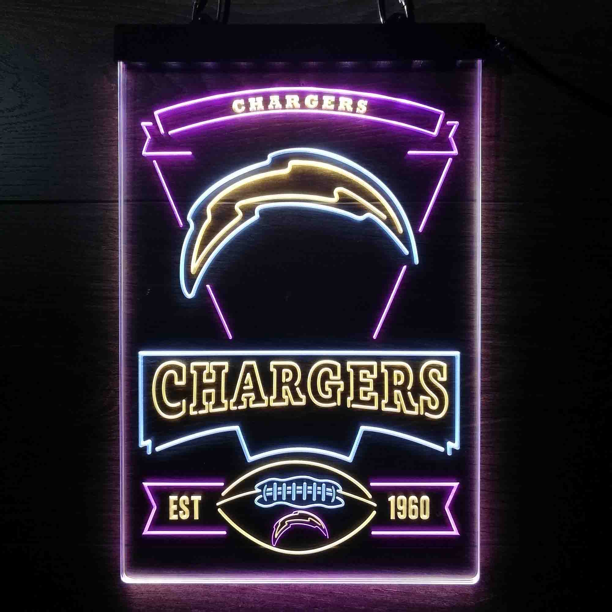 Los Angeles Chargers Neon LED Sign 3 Colors - Image 3