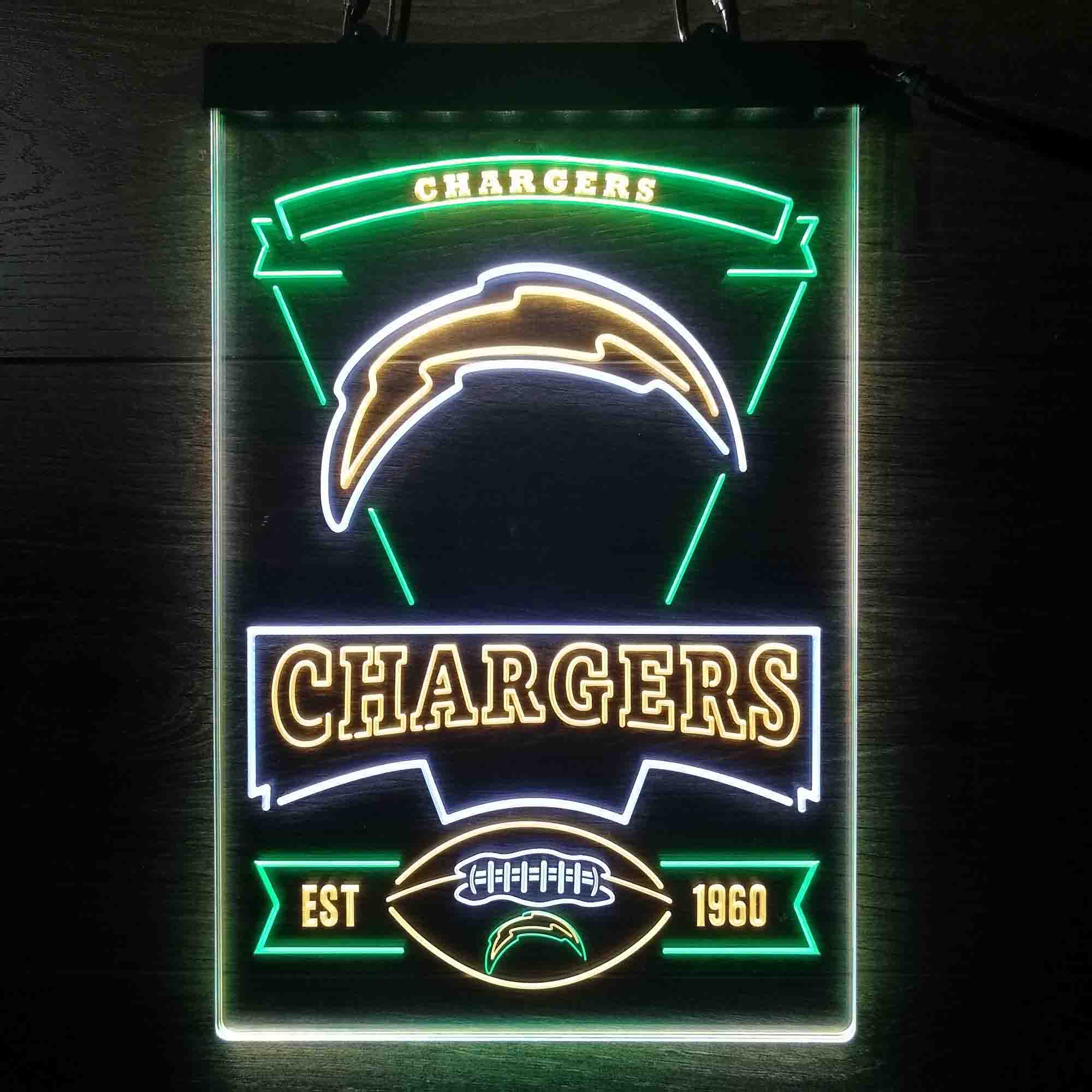 Los Angeles Chargers Neon LED Sign 3 Colors - Image 4