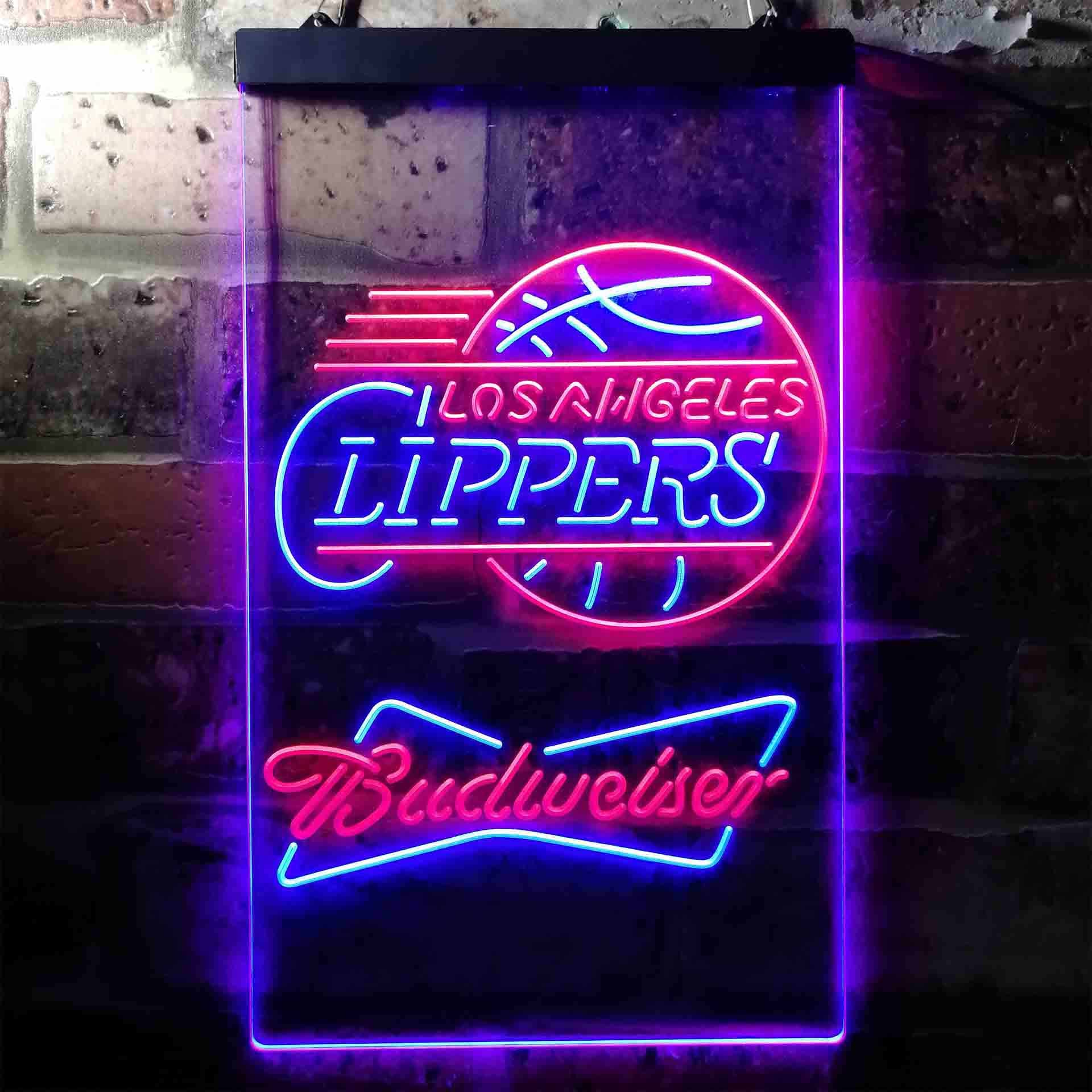 Los Angeles Clippers Budweiser Neon-Like LED Sign - Image 2