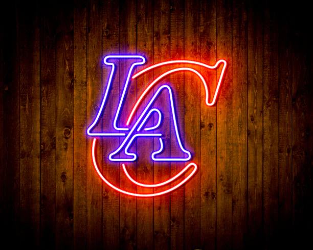 Los Angeles Clippers Logo 1 Handmade Neon Flex LED Sign - Image 2
