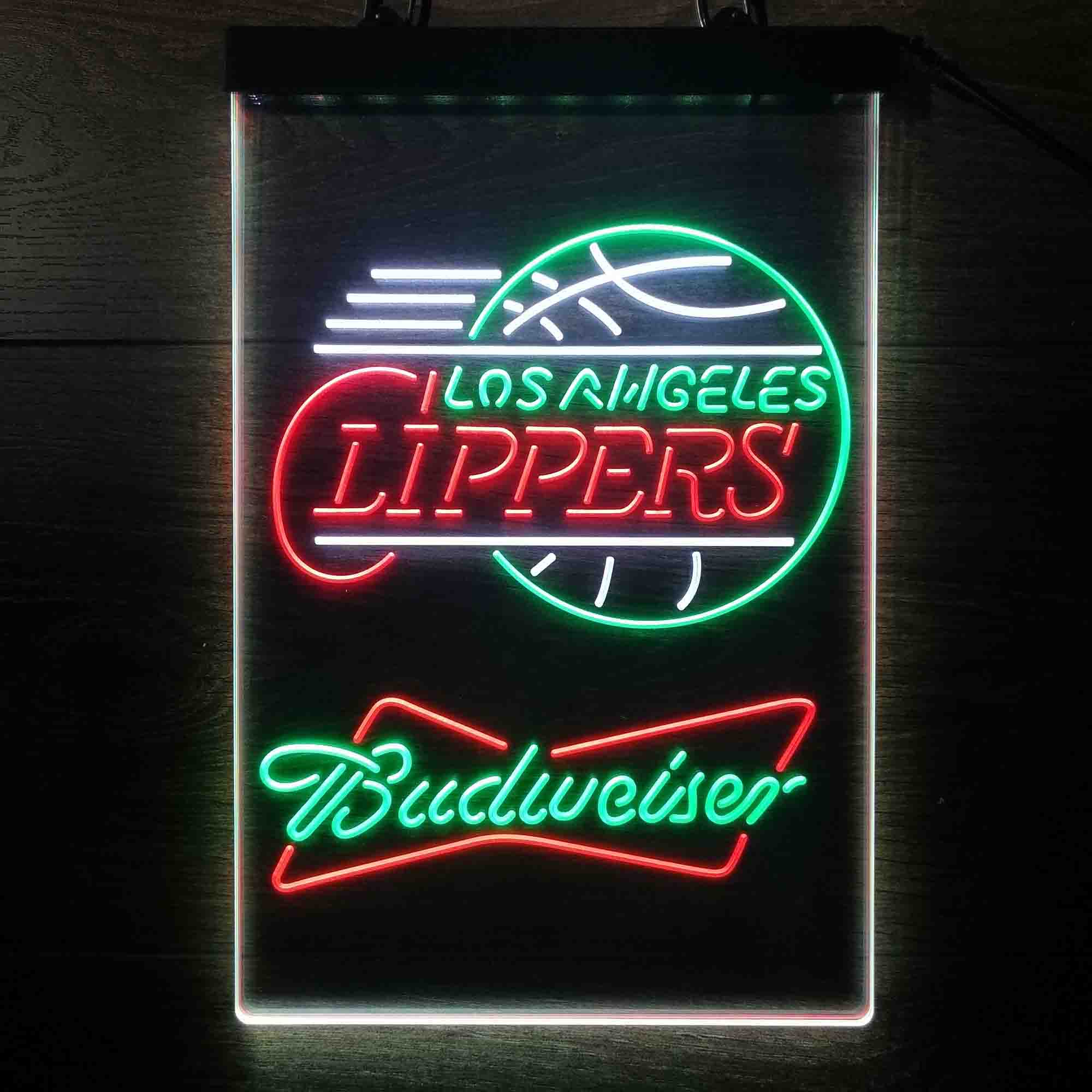Los Angeles Clippers Nba Budweiser Neon LED Sign 3 Colors - Image 5
