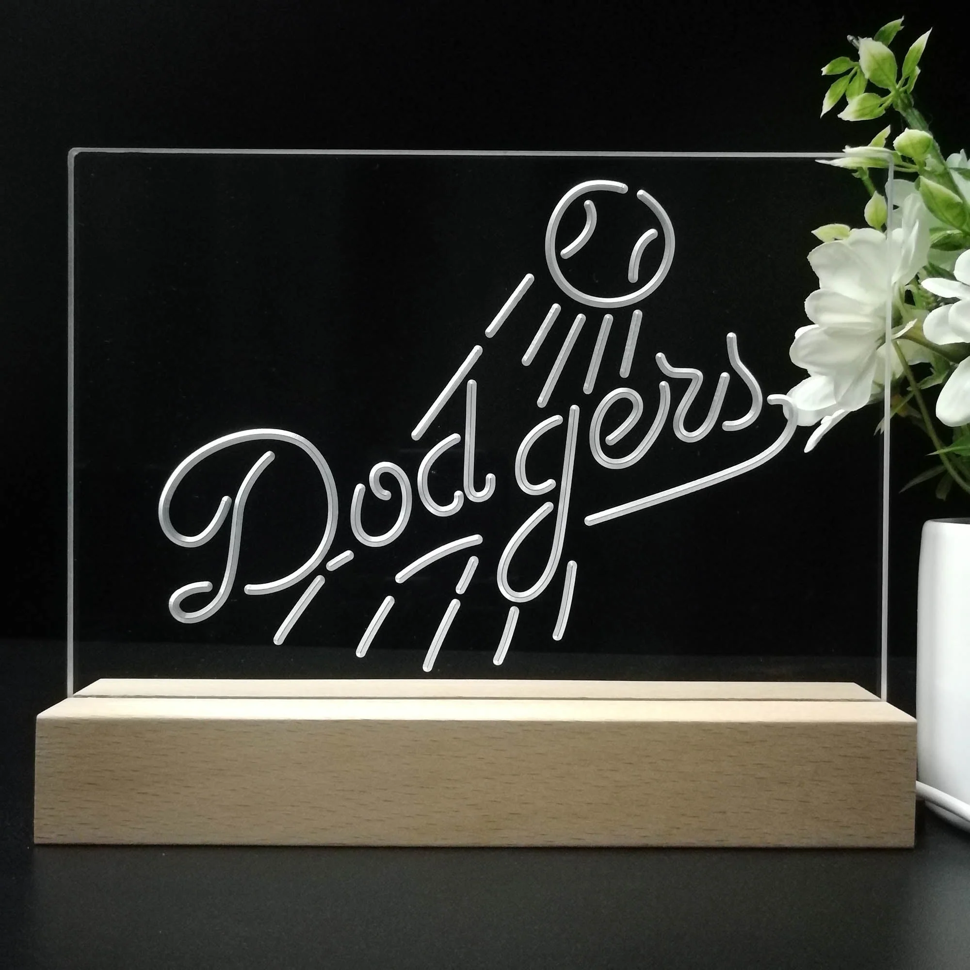 Los Angeles Dodgers Neon Sign Pub Bar Lamp - Image 8