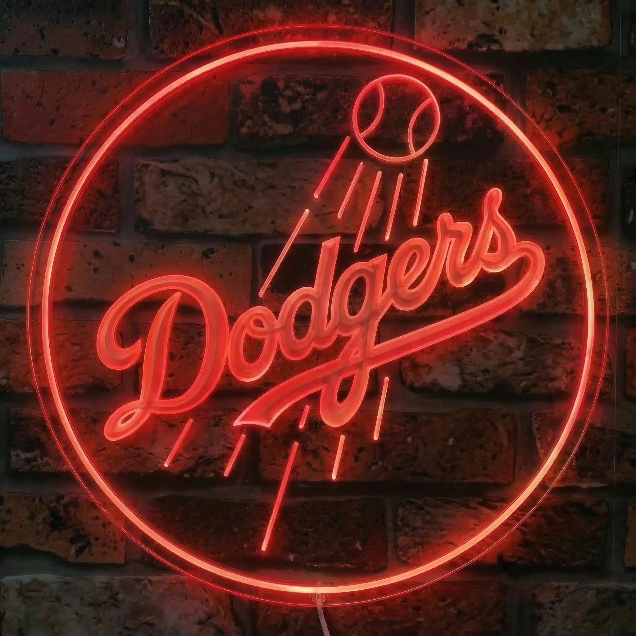 Los Angeles Dodgers Neon LED Sign with Dynamic RGB Colors - Image 6