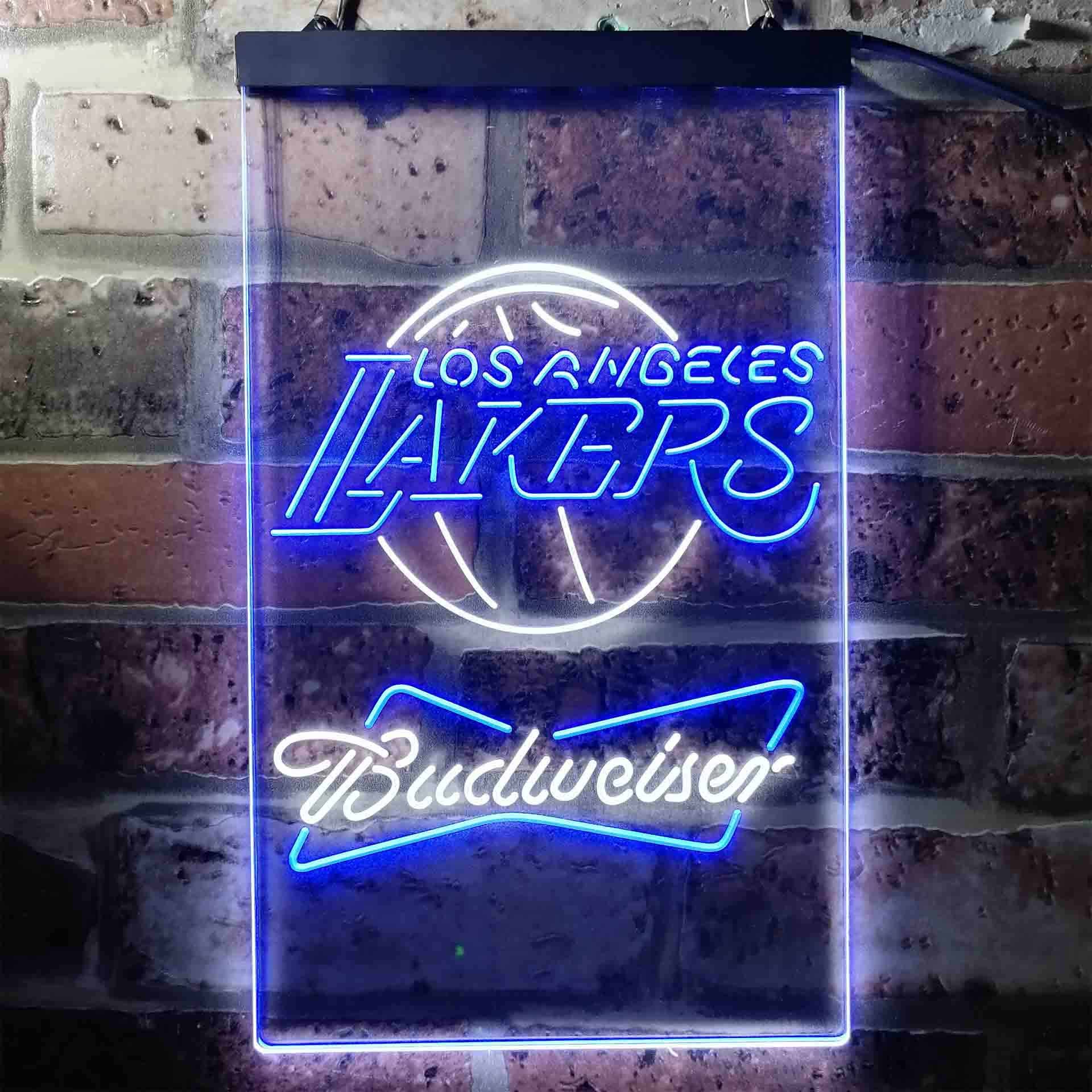 Los Angeles Lakers Budweiser Neon-Like LED Sign - Image 2