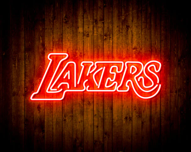 Los Angeles Lakers Logo 2 Handmade Neon Flex LED Sign - Image 3