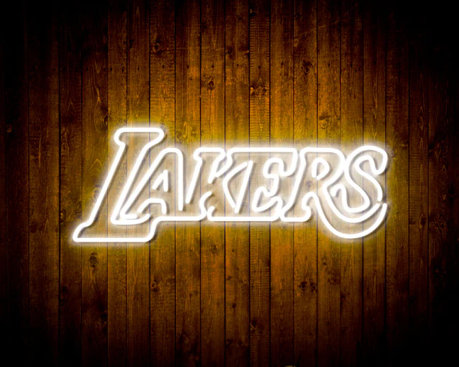 Los Angeles Lakers Logo 2 Handmade Neon Flex LED Sign - Image 8