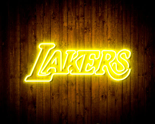 Los Angeles Lakers Logo 2 Handmade Neon Flex LED Sign - Image 9