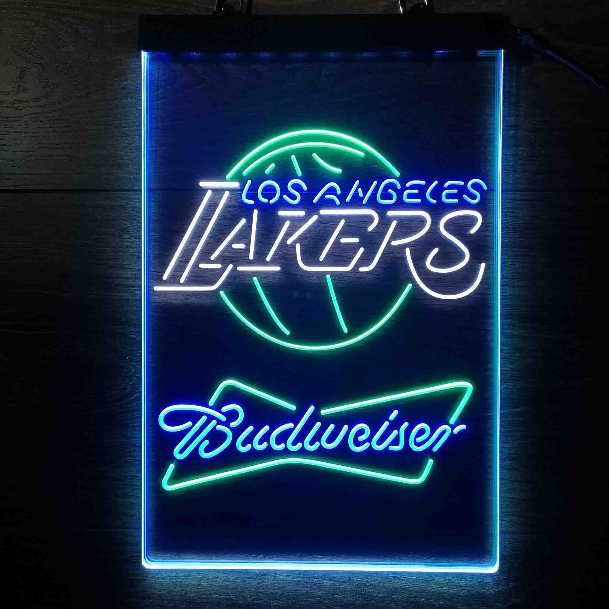 Los Angeles Lakers Nba Budweiser Neon LED Sign 3 Colors - Image 13