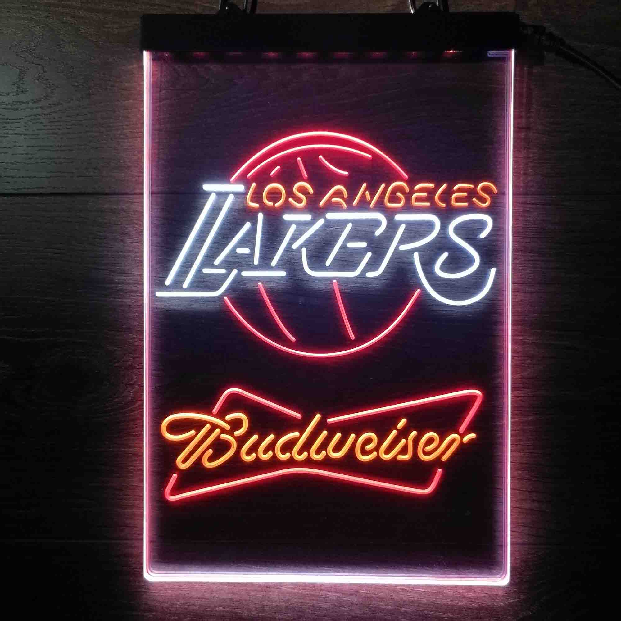 Los Angeles Lakers Nba Budweiser Neon LED Sign 3 Colors - Image 3
