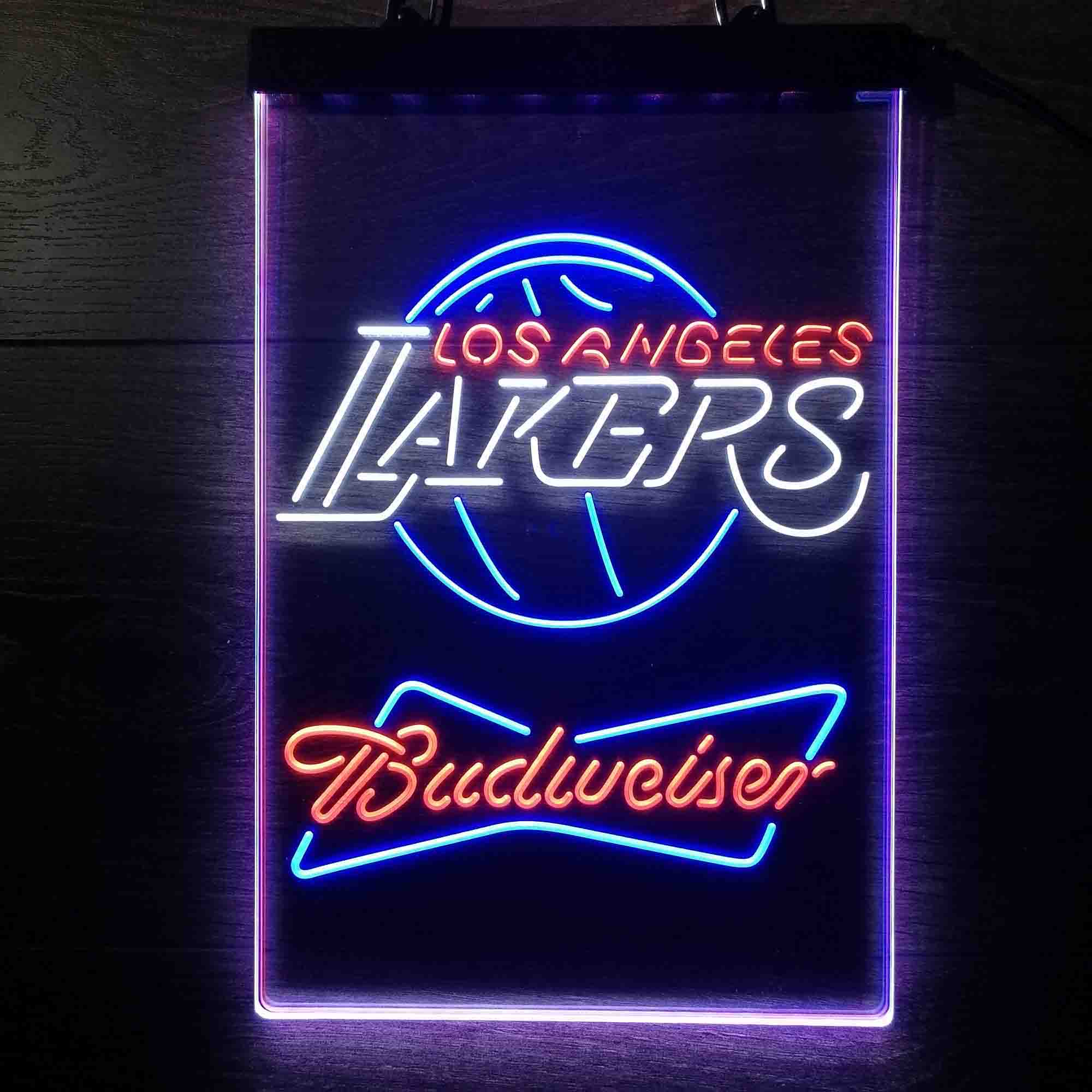 Los Angeles Lakers Nba Budweiser Neon LED Sign 3 Colors - Image 4