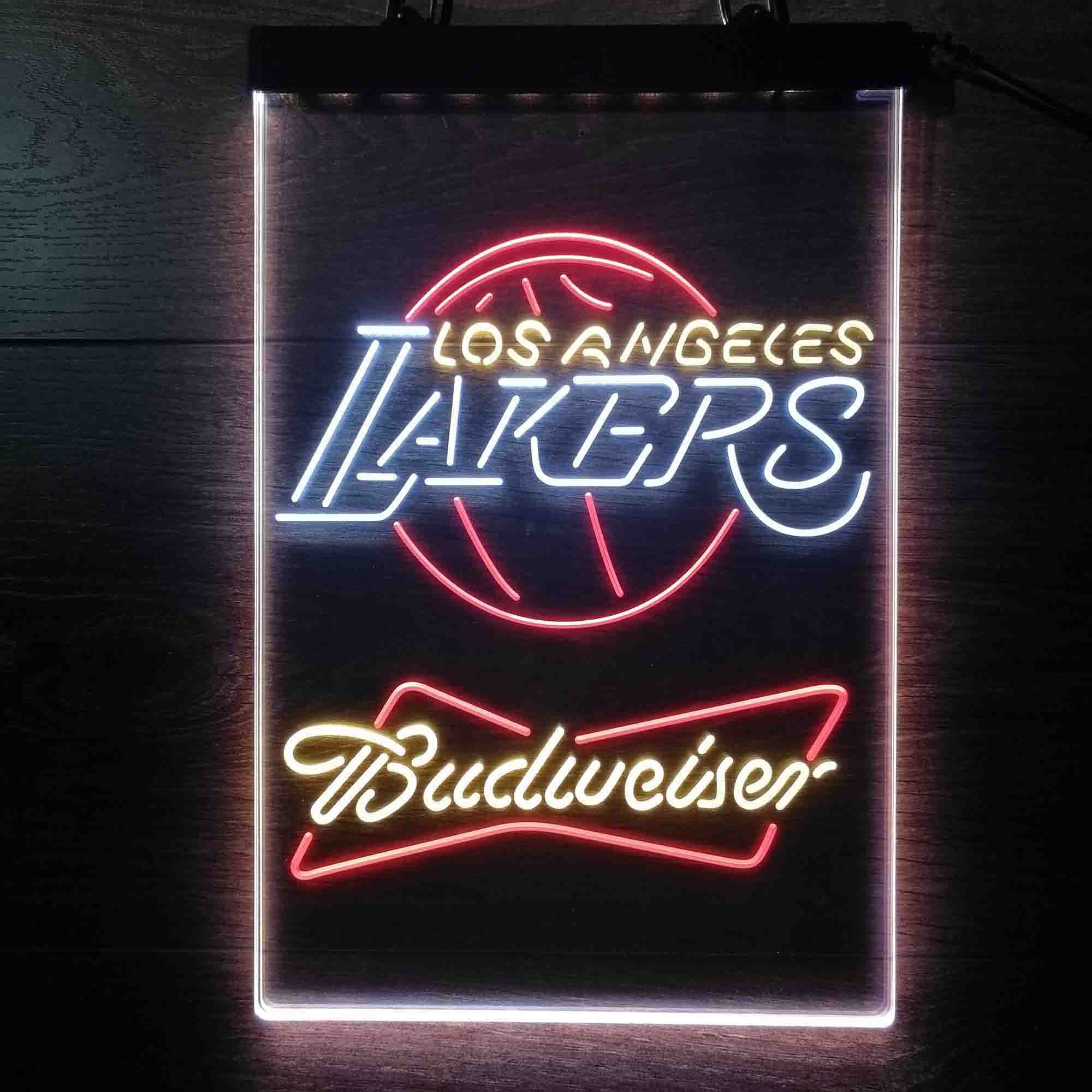 Los Angeles Lakers Nba Budweiser Neon LED Sign 3 Colors - Image 5