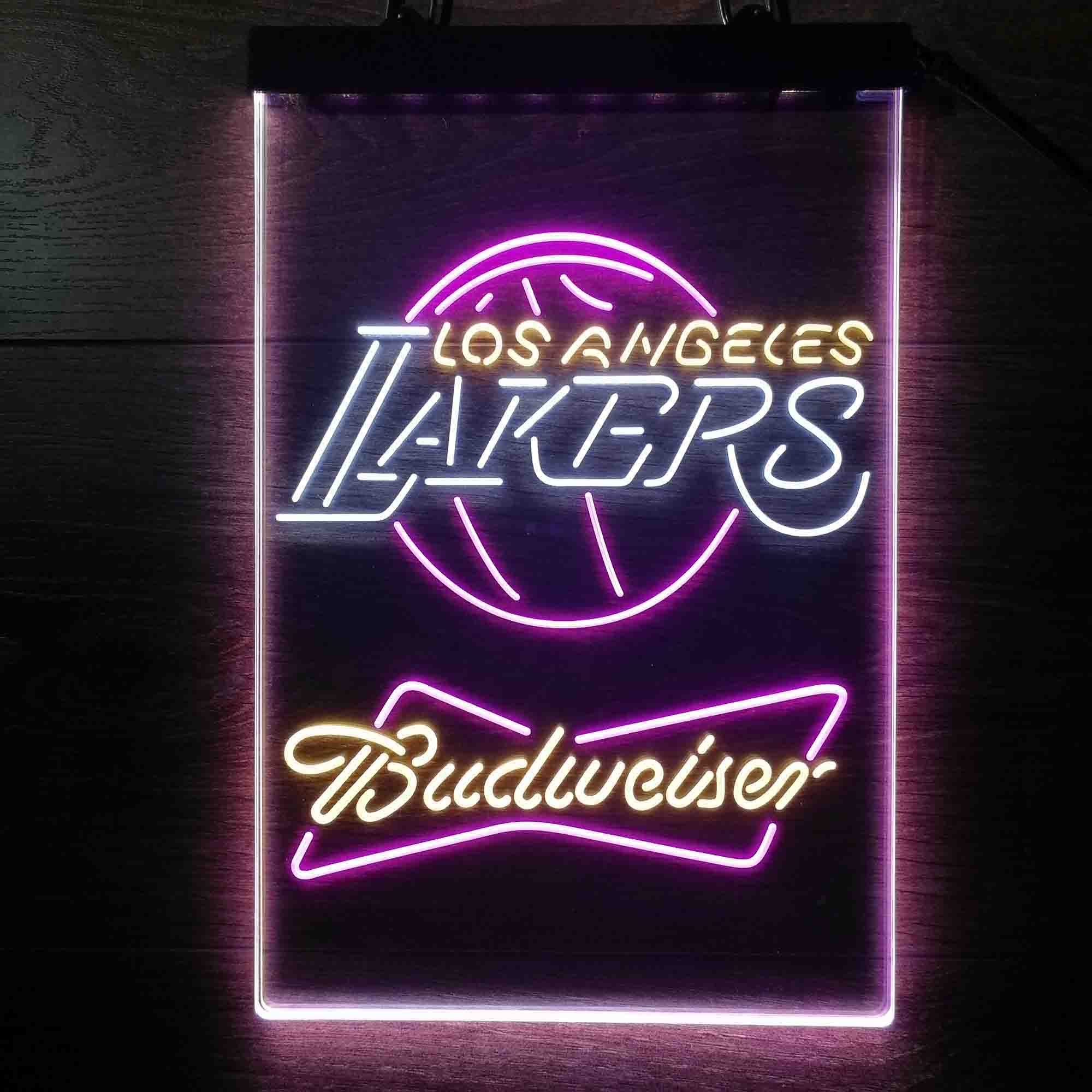 Los Angeles Lakers Nba Budweiser Neon LED Sign 3 Colors - Image 7