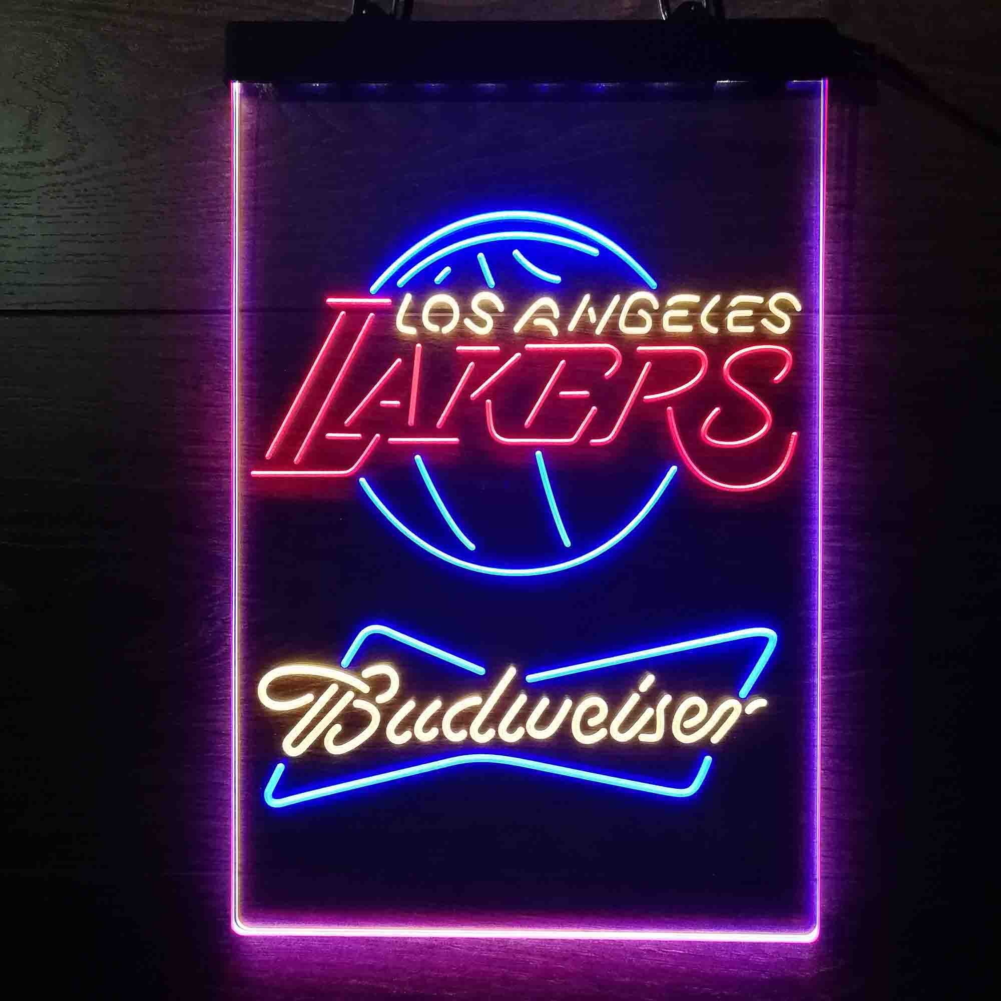 Los Angeles Lakers Nba Budweiser Neon LED Sign 3 Colors - Image 9