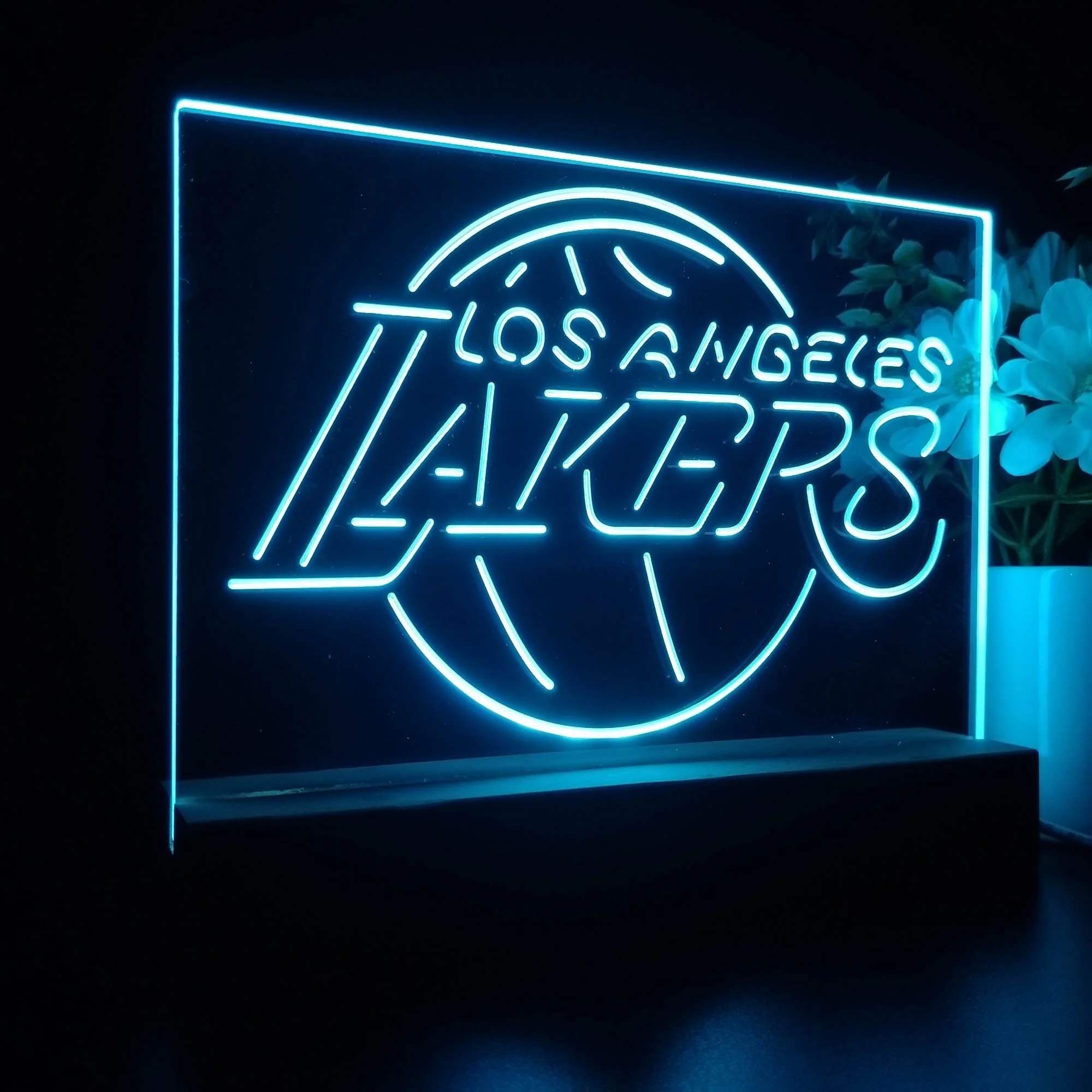 Los Angeles Lakers 3D Illusion Night Light Desk Lamp - Image 7