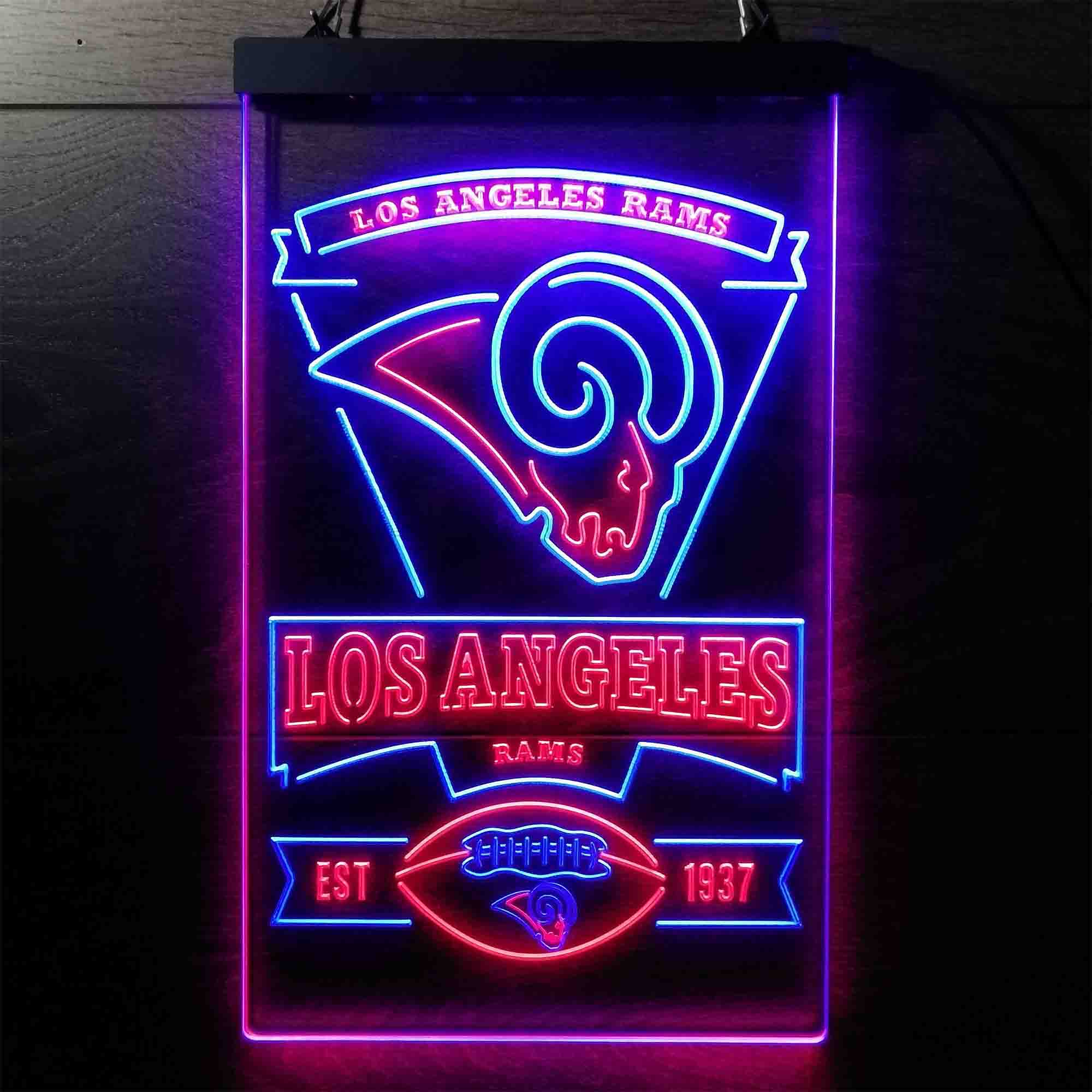 Los Angeles Rams Super Bowl Champions Collectible Neon LED Sign - Image 11