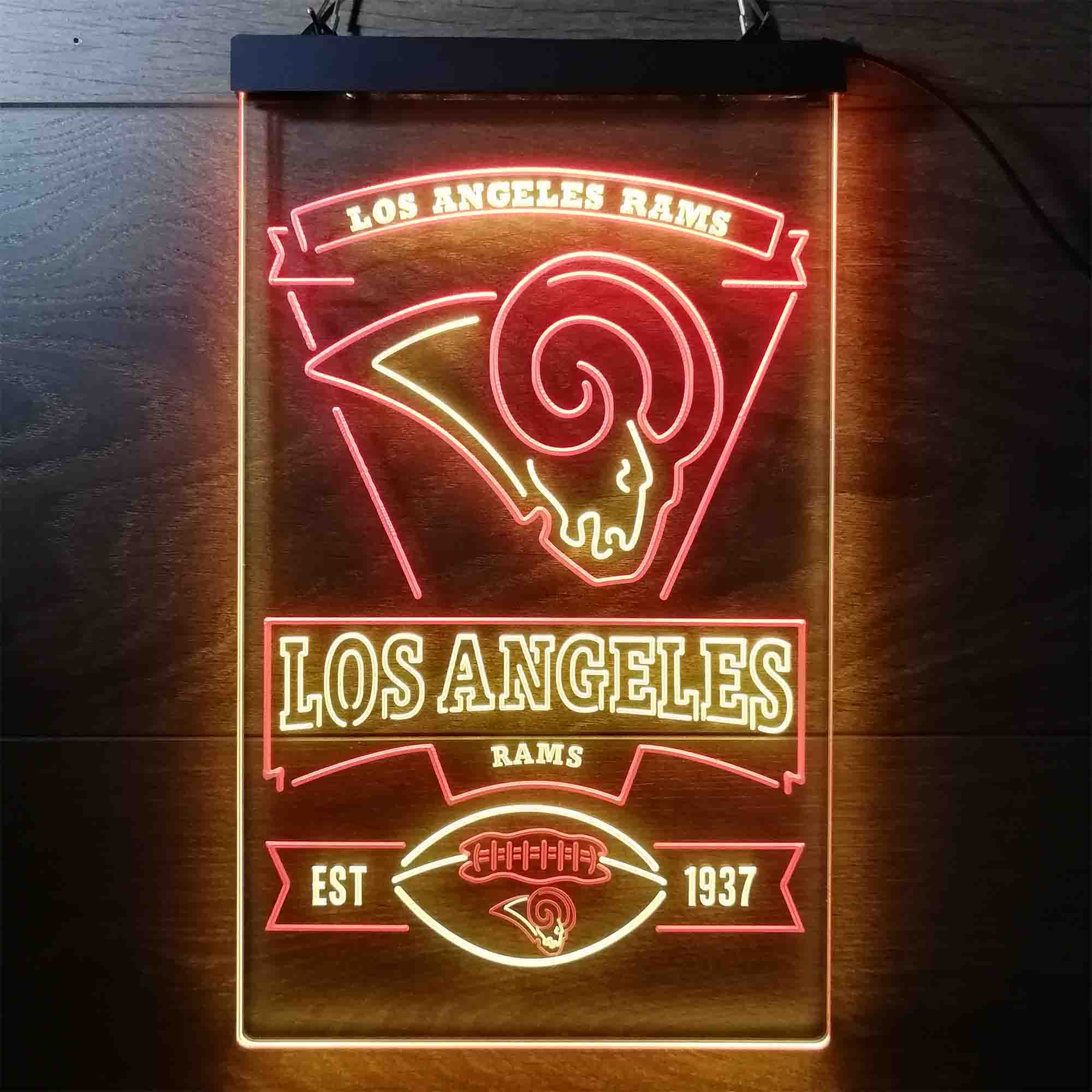 Los Angeles Rams Super Bowl Champions Collectible Neon LED Sign - Image 12