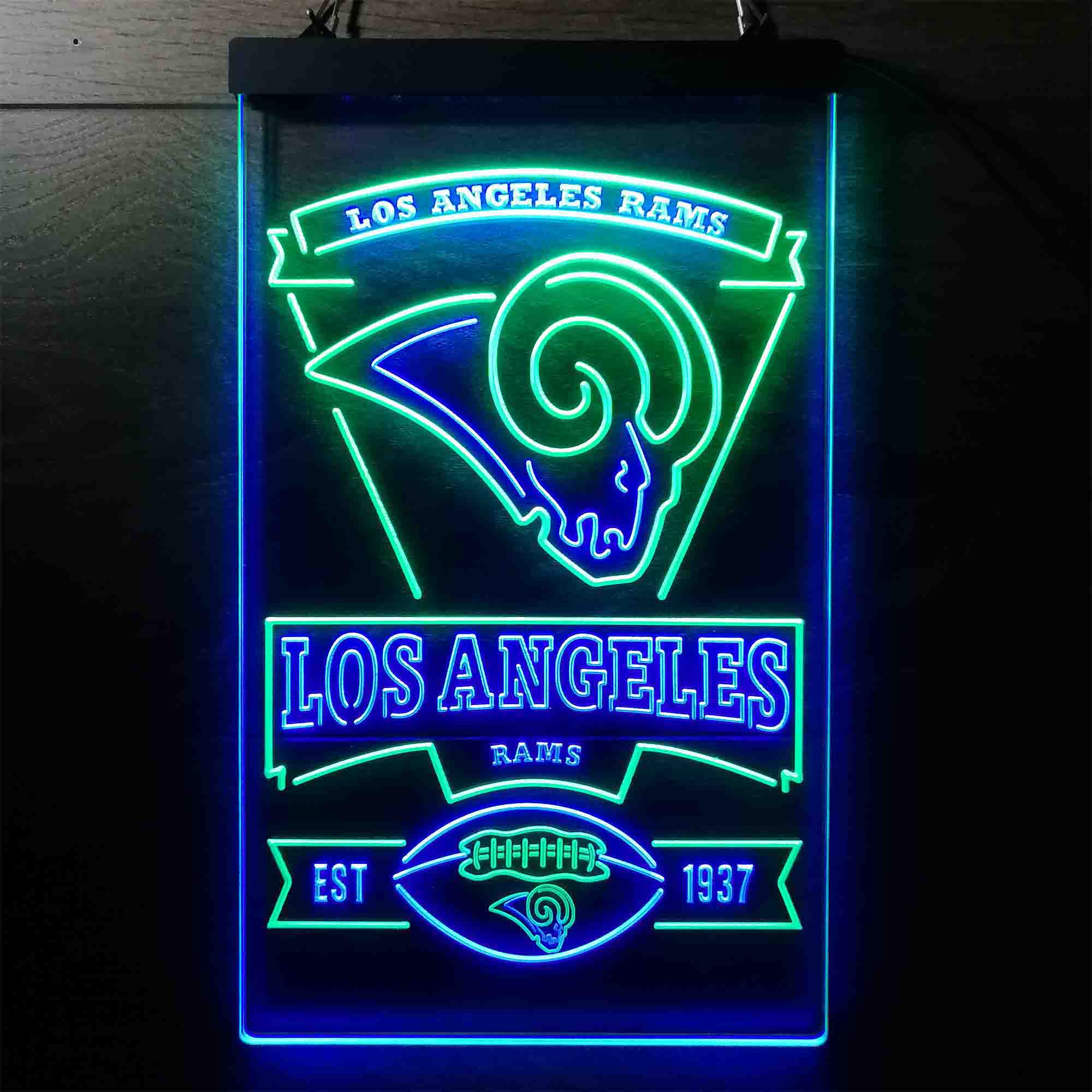 Los Angeles Rams Super Bowl Champions Collectible Neon LED Sign - Image 3