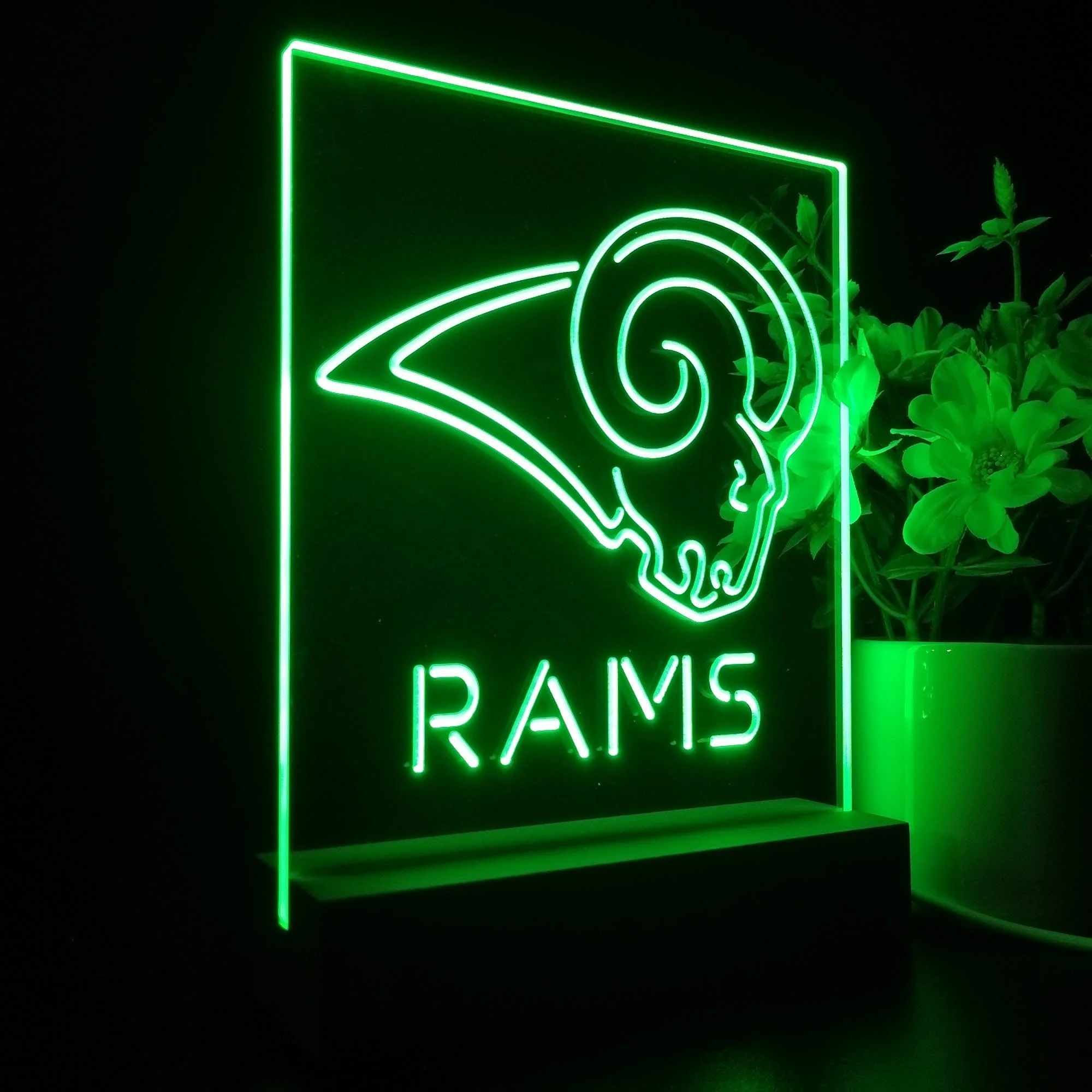 Los Angeles Rams Football Bar Neon Sign Table Top Lamp - Image 5