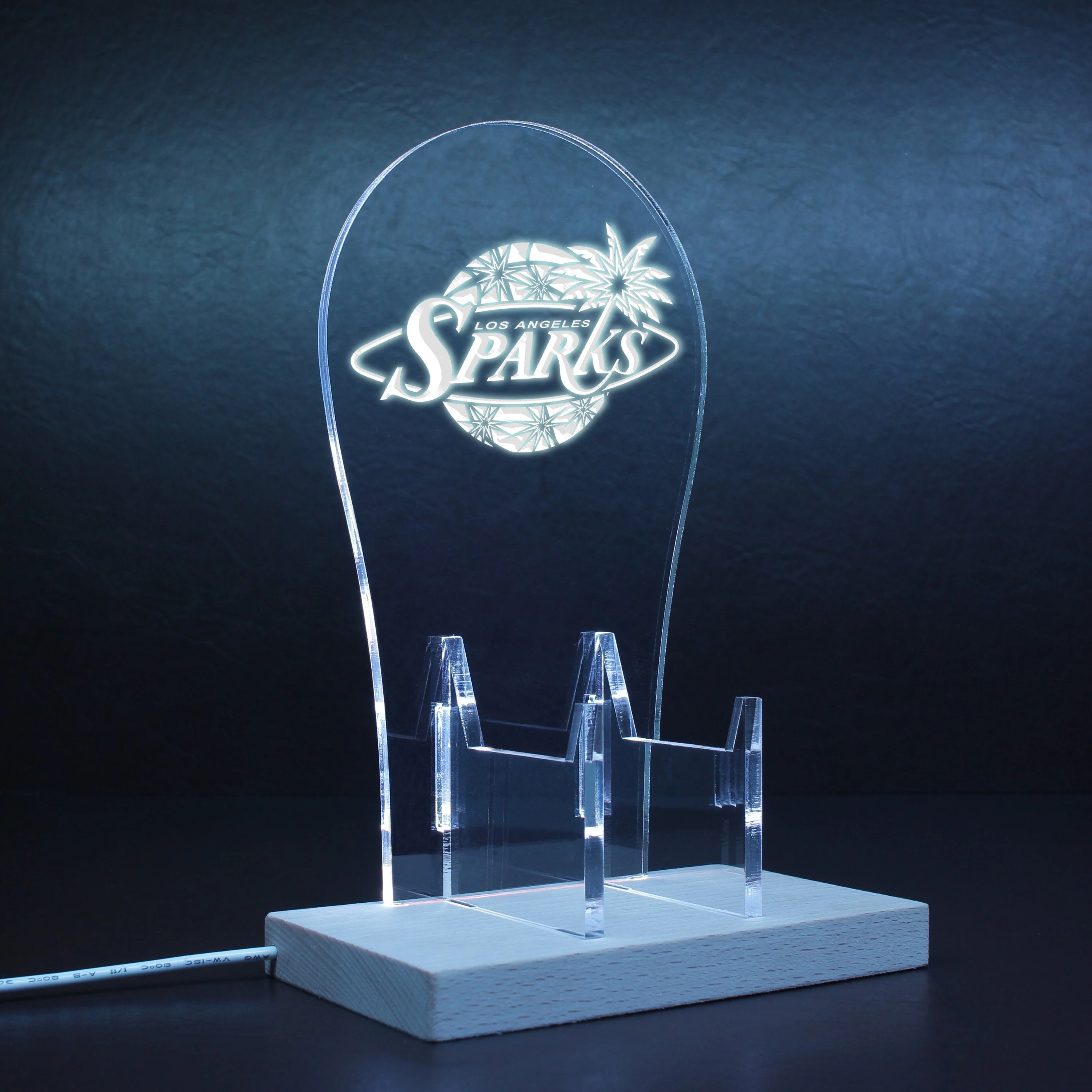 Los Angeles Sparks LED Gaming Headset Controller Stand - Image 8