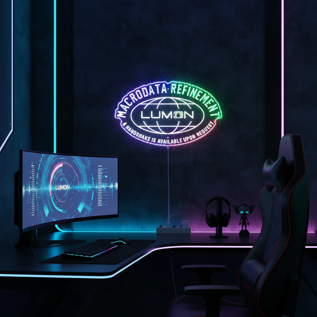 Lumon Industries Inspired Neon LED Sign with Dynamic RGB Colors - Image 8