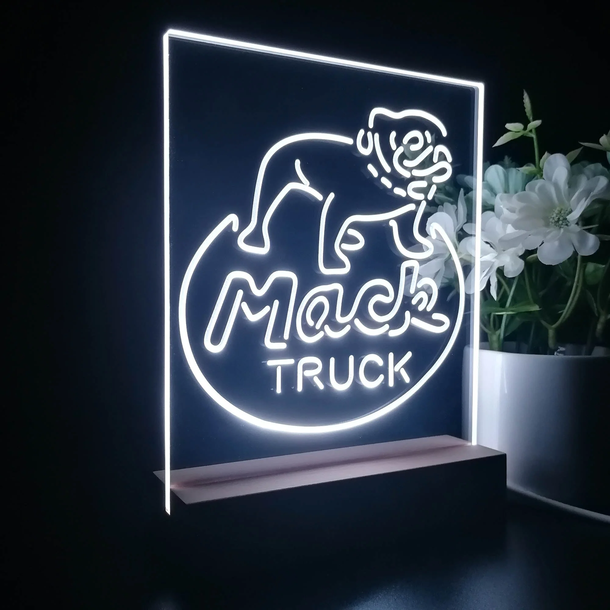 Mack Truck Garage 3D Illusion Night Light Desk Lamp - Image 5