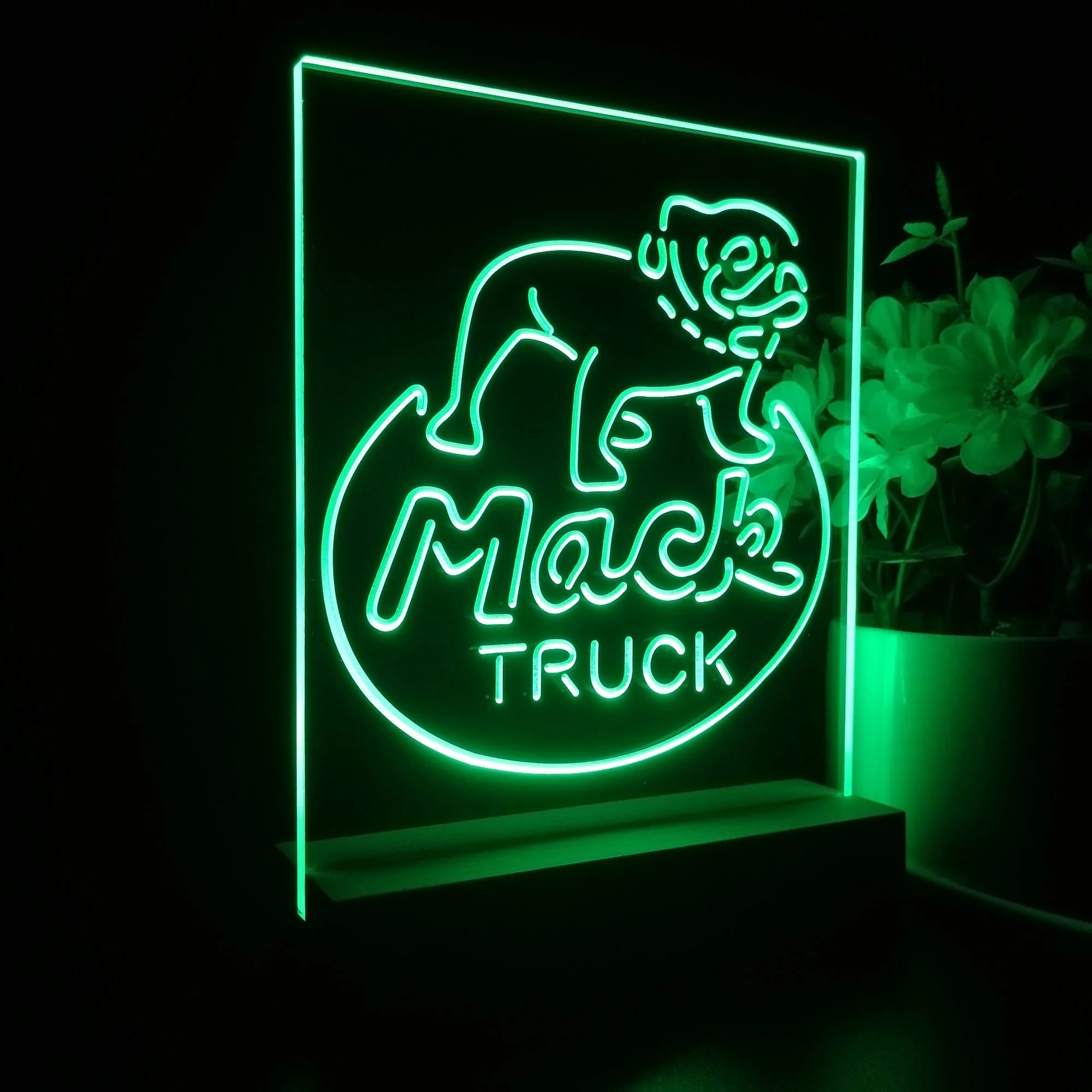 Mack Truck Garage 3D Illusion Night Light Desk Lamp - Image 6
