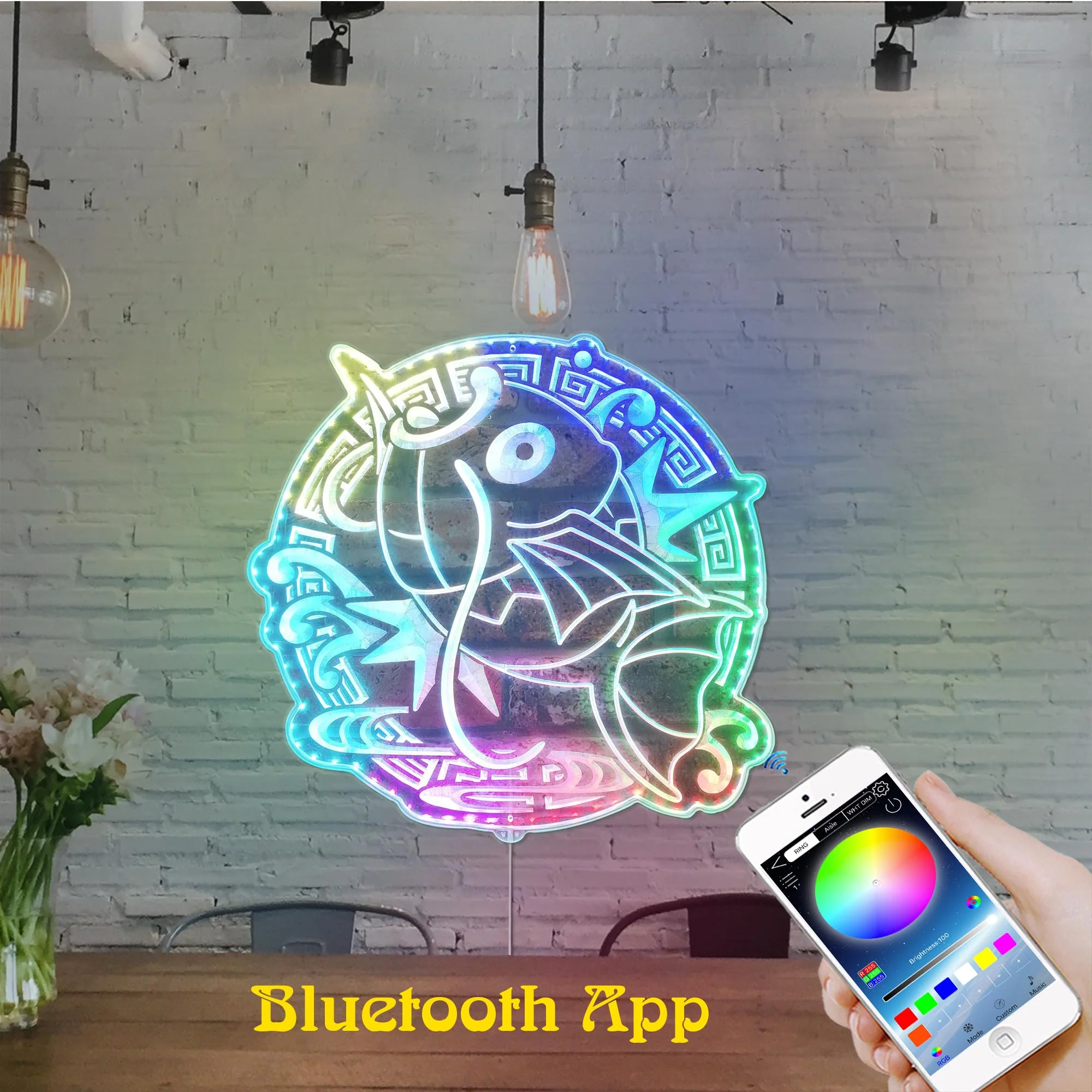 Magikarp Neon LED Sign with Dynamic RGB Colors - Image 7