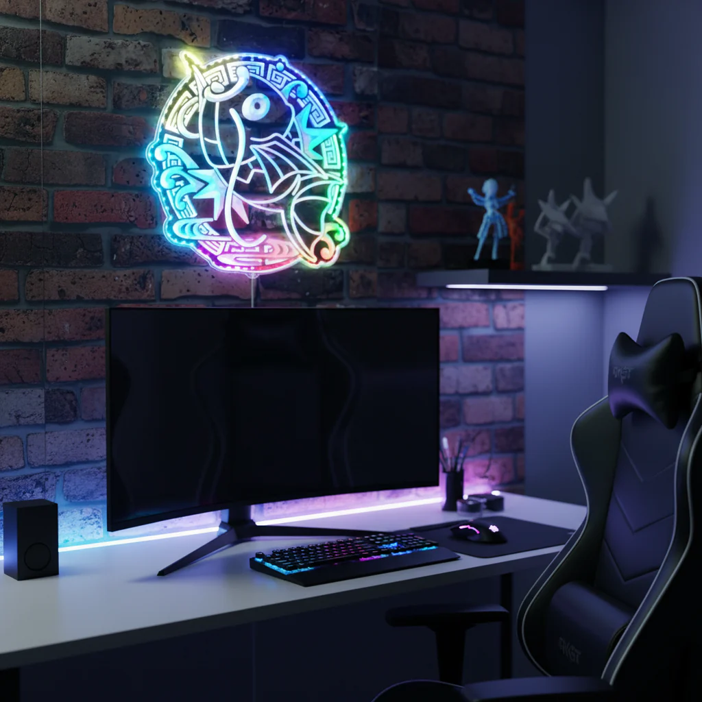 Magikarp Neon LED Sign with Dynamic RGB Colors - Image 8