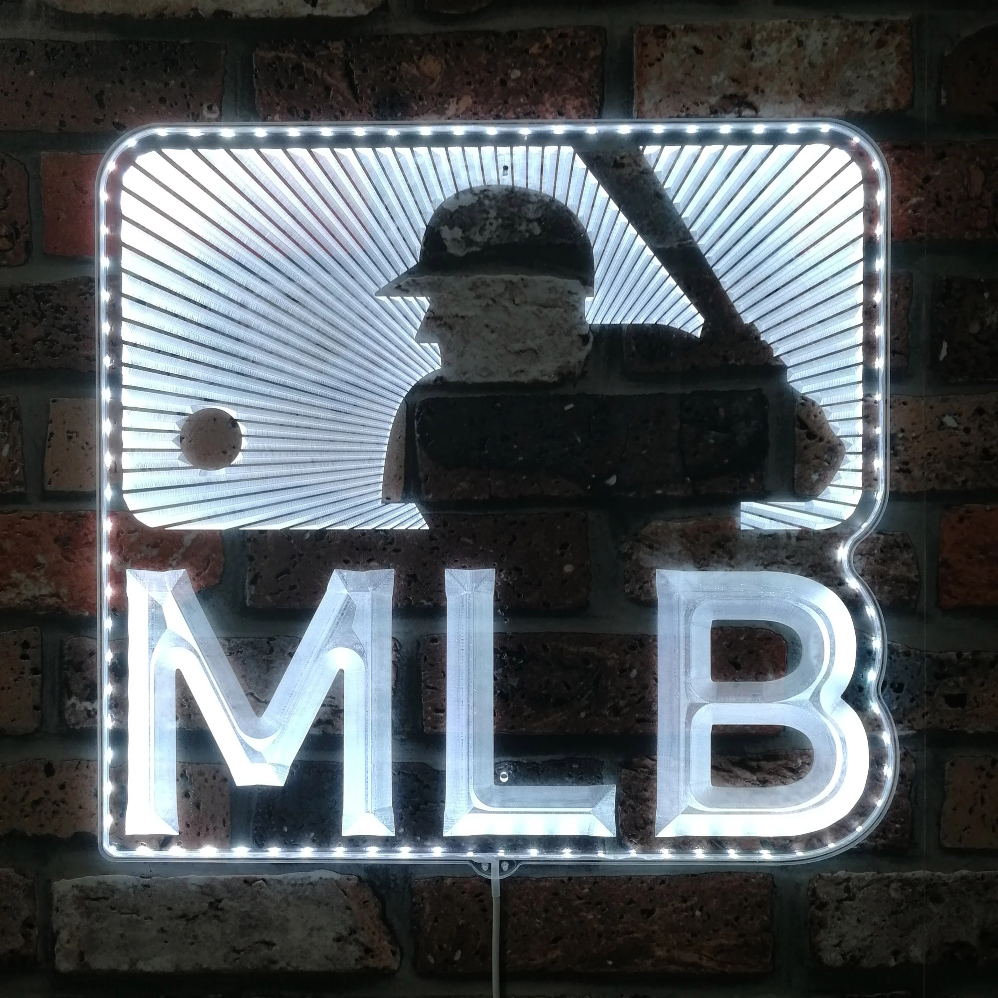 Major League Baseball Logo Neon LED Sign with Dynamic RGB Colors - Image 5