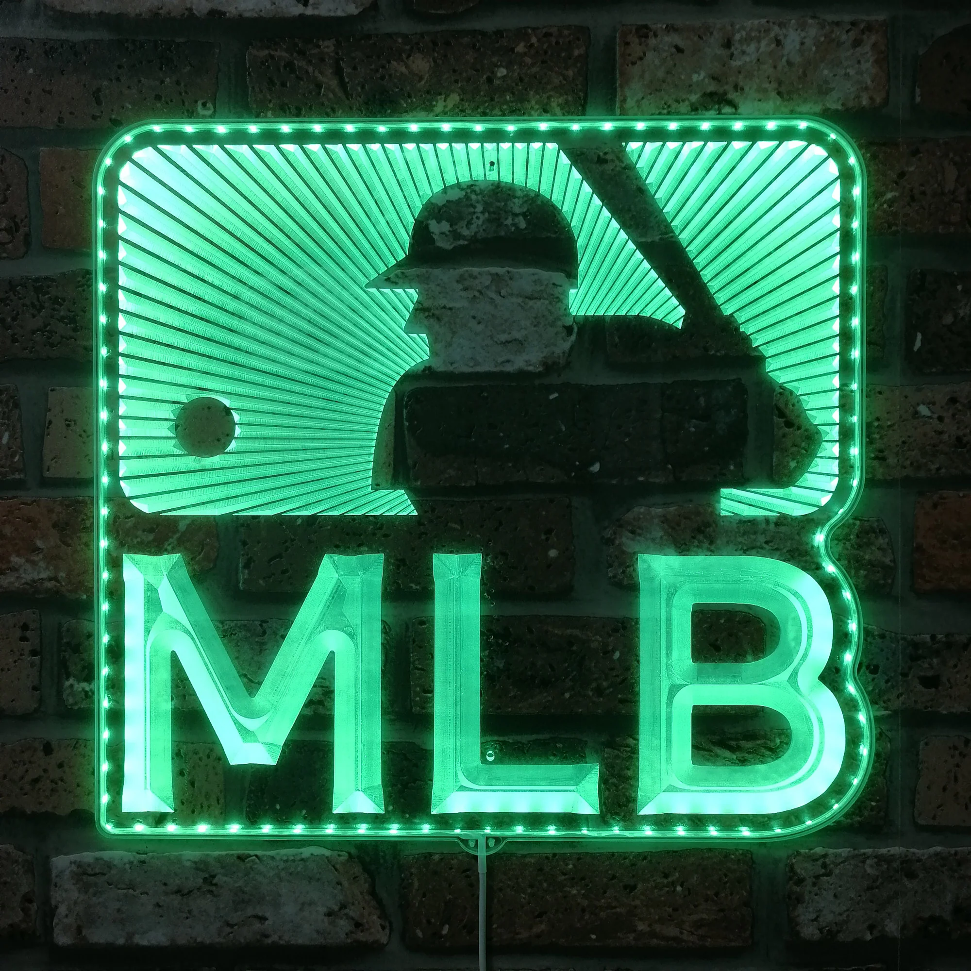 Major League Baseball Logo Neon LED Sign with Dynamic RGB Colors - Image 6
