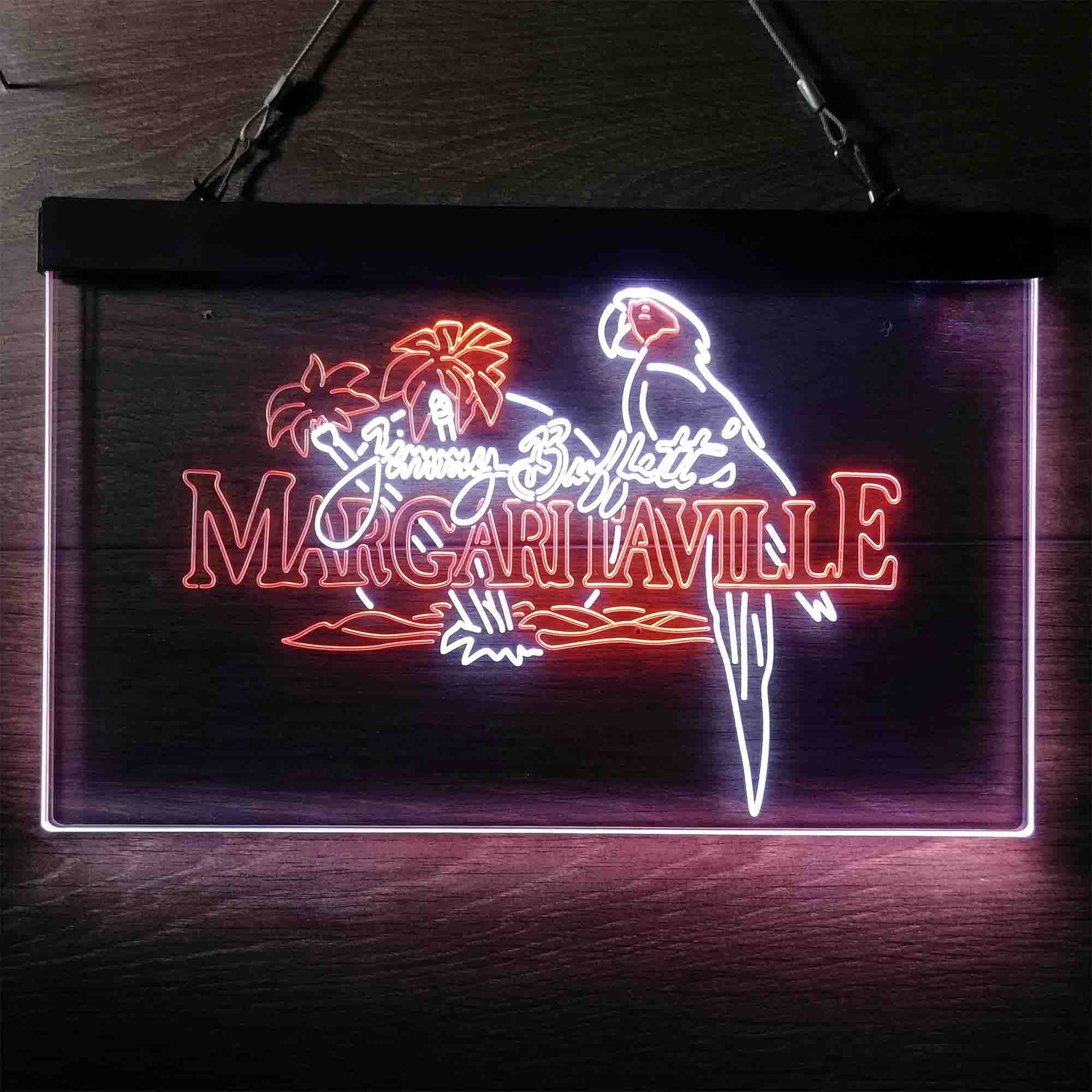 Margaritaville Jimmy Buffett Parrot Neon-Like LED Sign