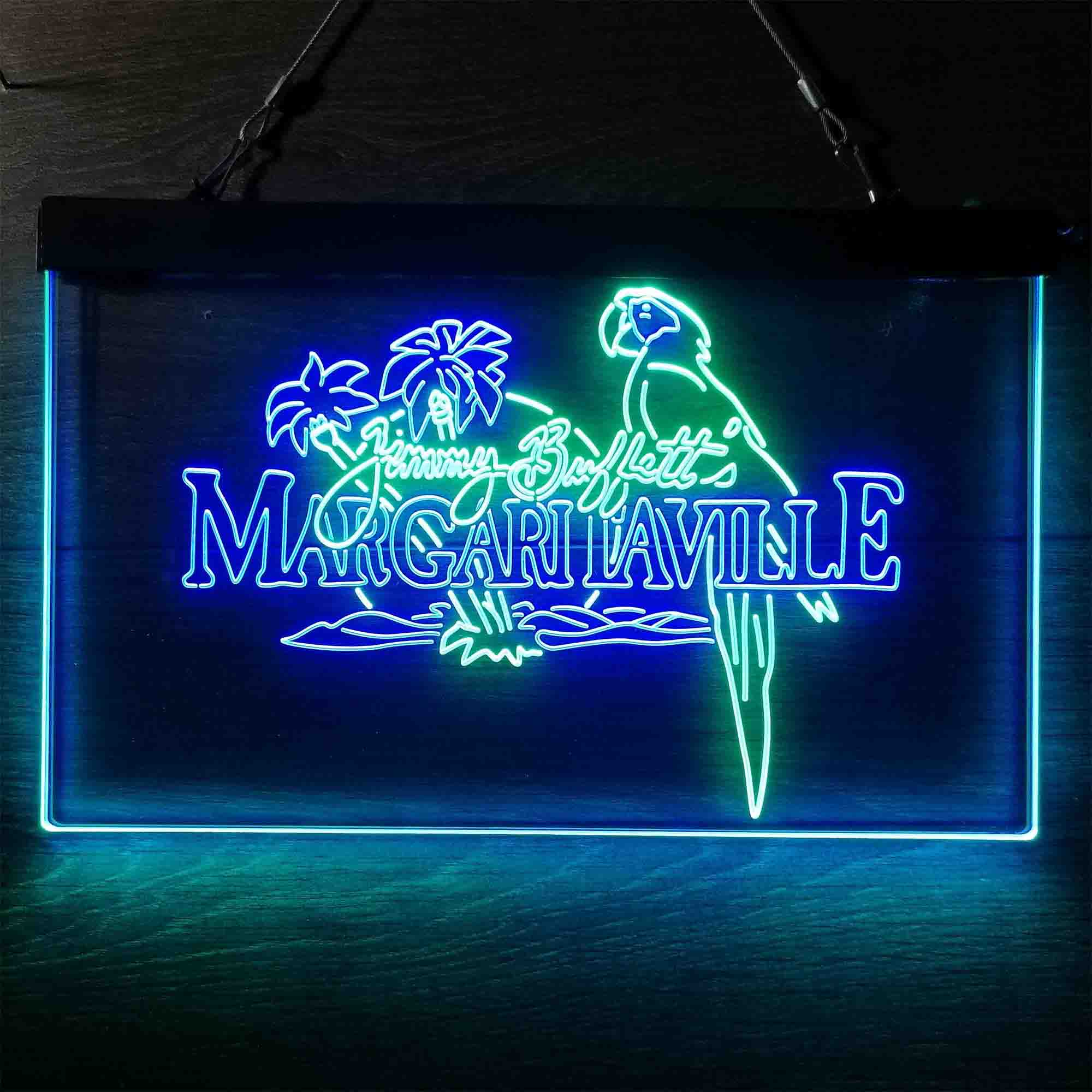 Margaritaville Jimmy Buffett Parrot Neon-Like LED Sign - Image 12