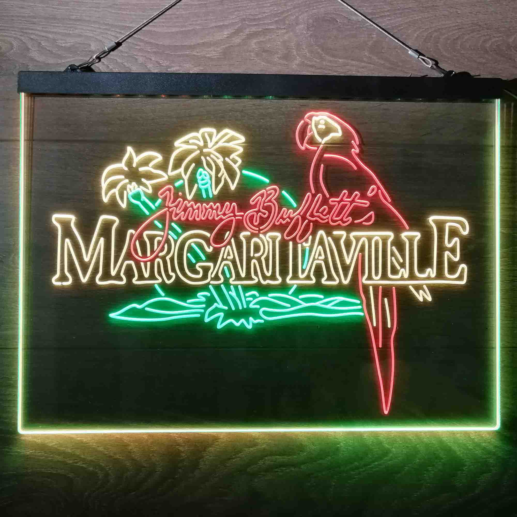 Margaritaville Jimmy Buffett Parrot Neon-Like LED Sign - Image 14