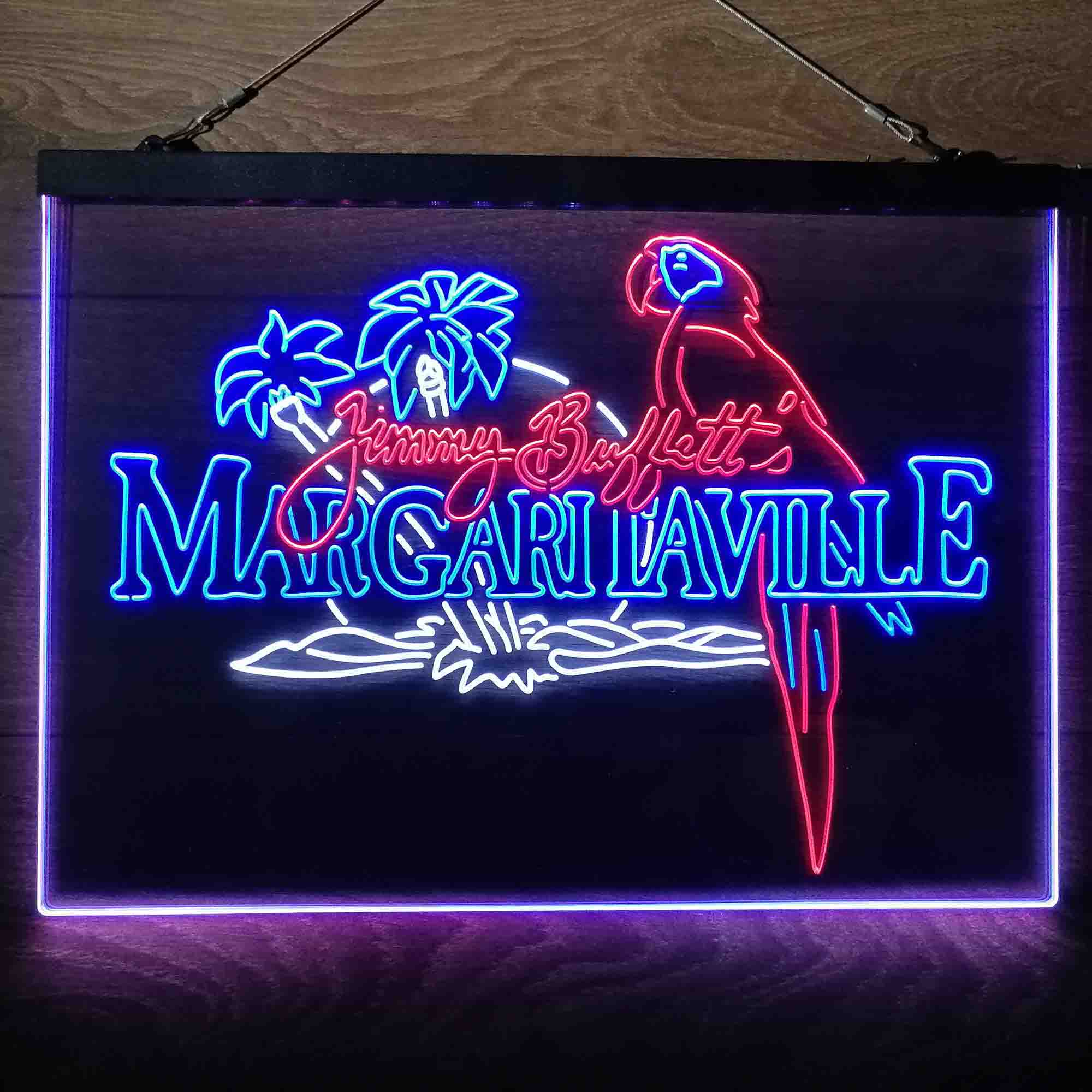 Margaritaville Jimmy Buffett Parrot Neon-Like LED Sign - Image 17