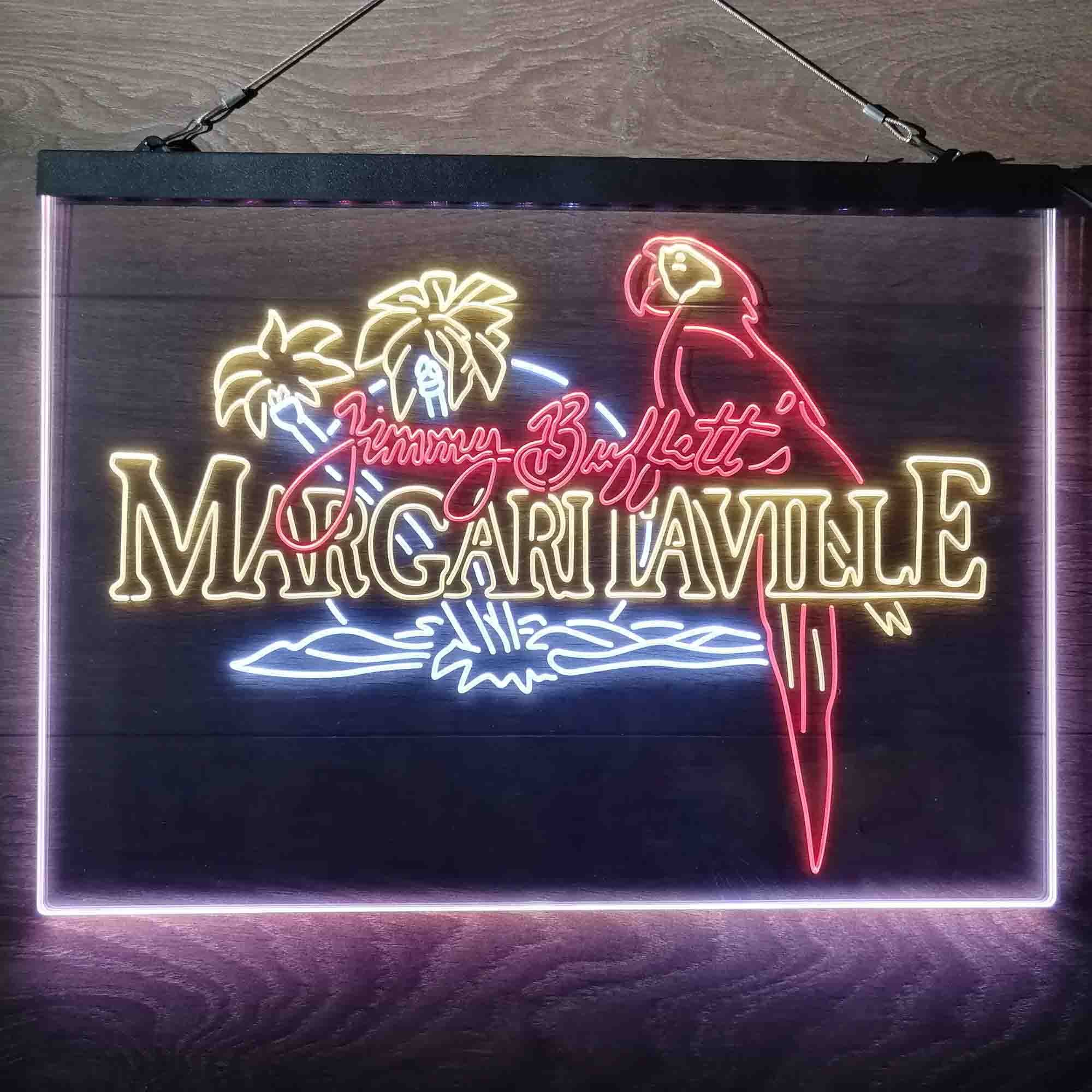 Margaritaville Jimmy Buffett Parrot Neon-Like LED Sign - Image 18