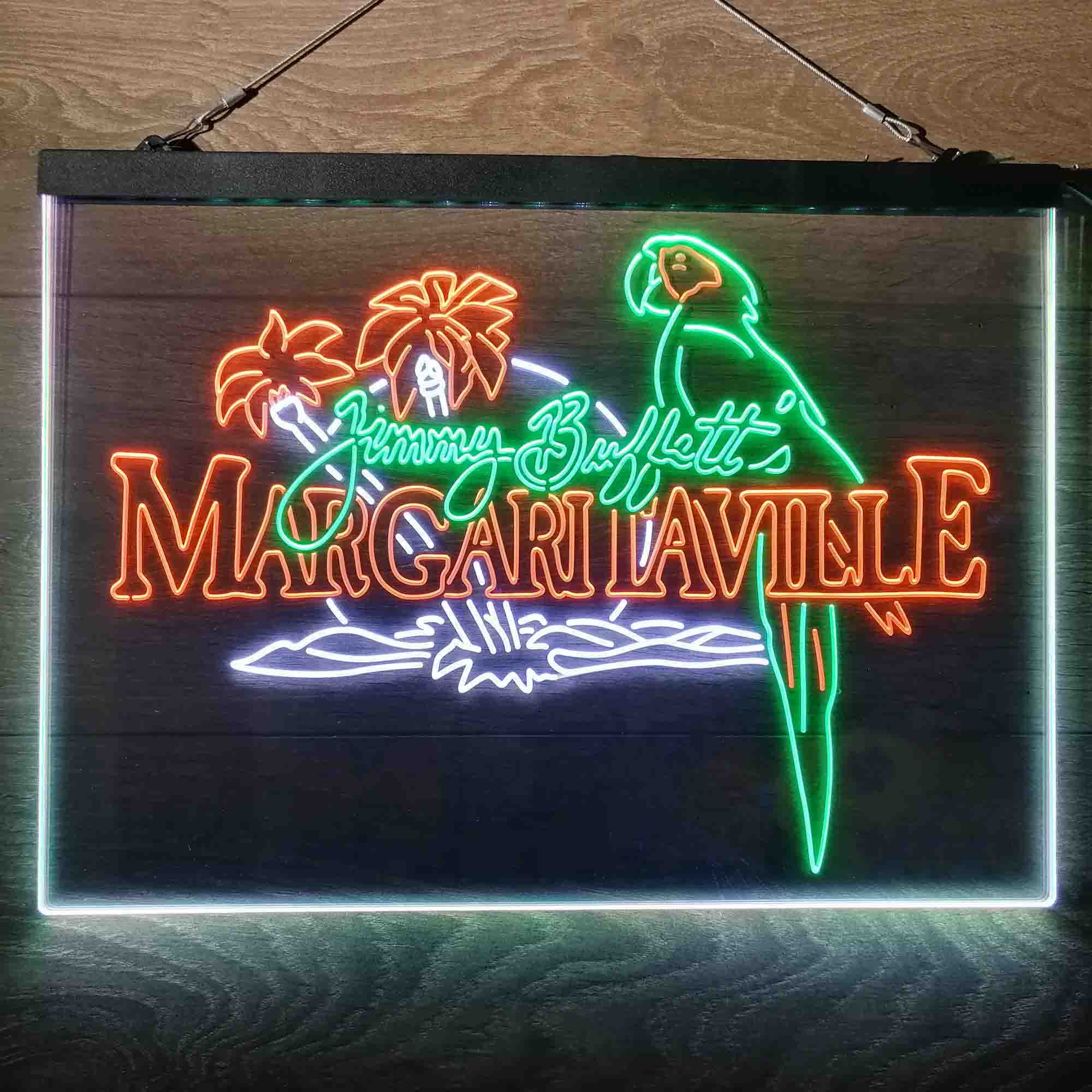 Margaritaville Jimmy Buffett Parrot Neon-Like LED Sign - Image 23