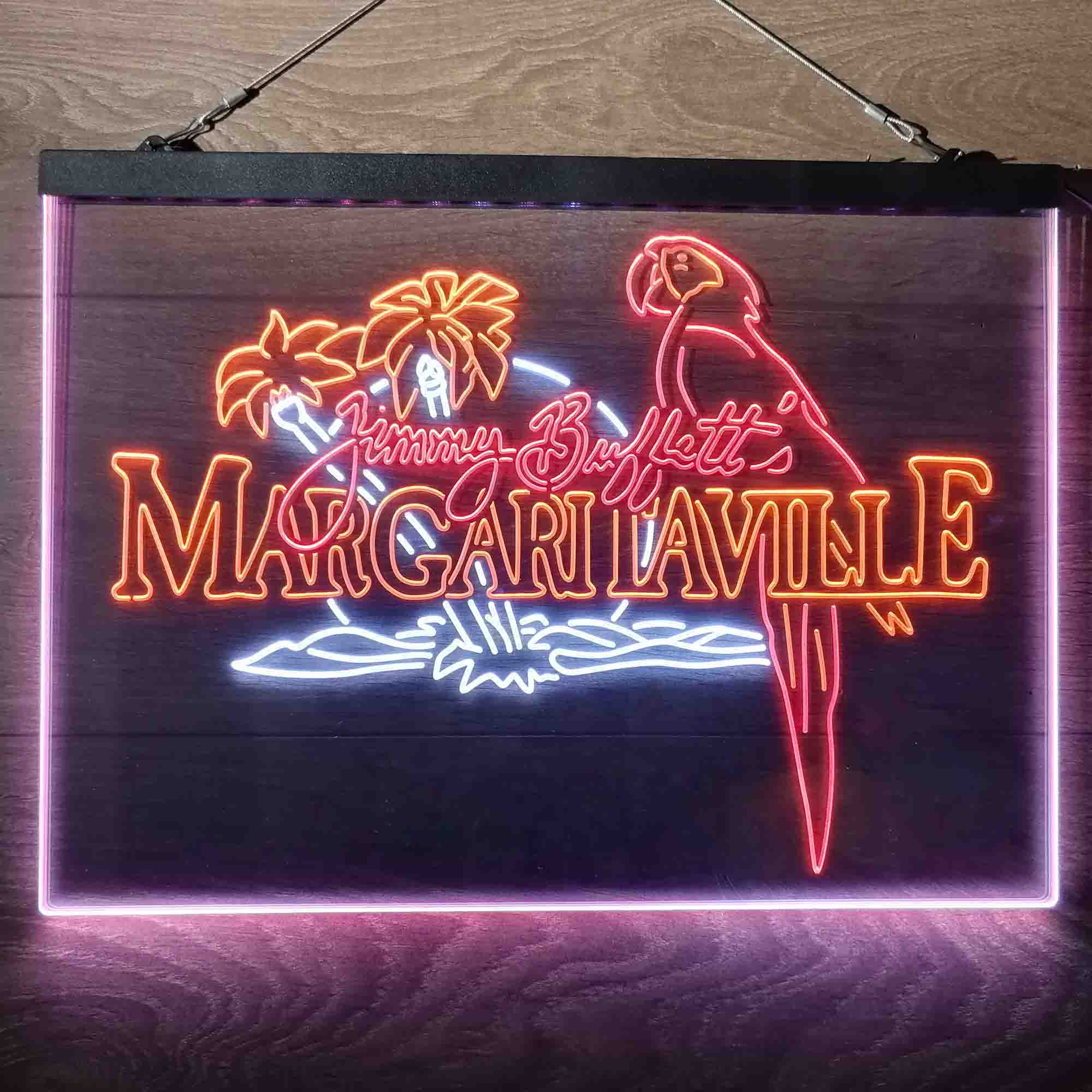 Margaritaville Jimmy Buffett Parrot Neon-Like LED Sign - Image 24