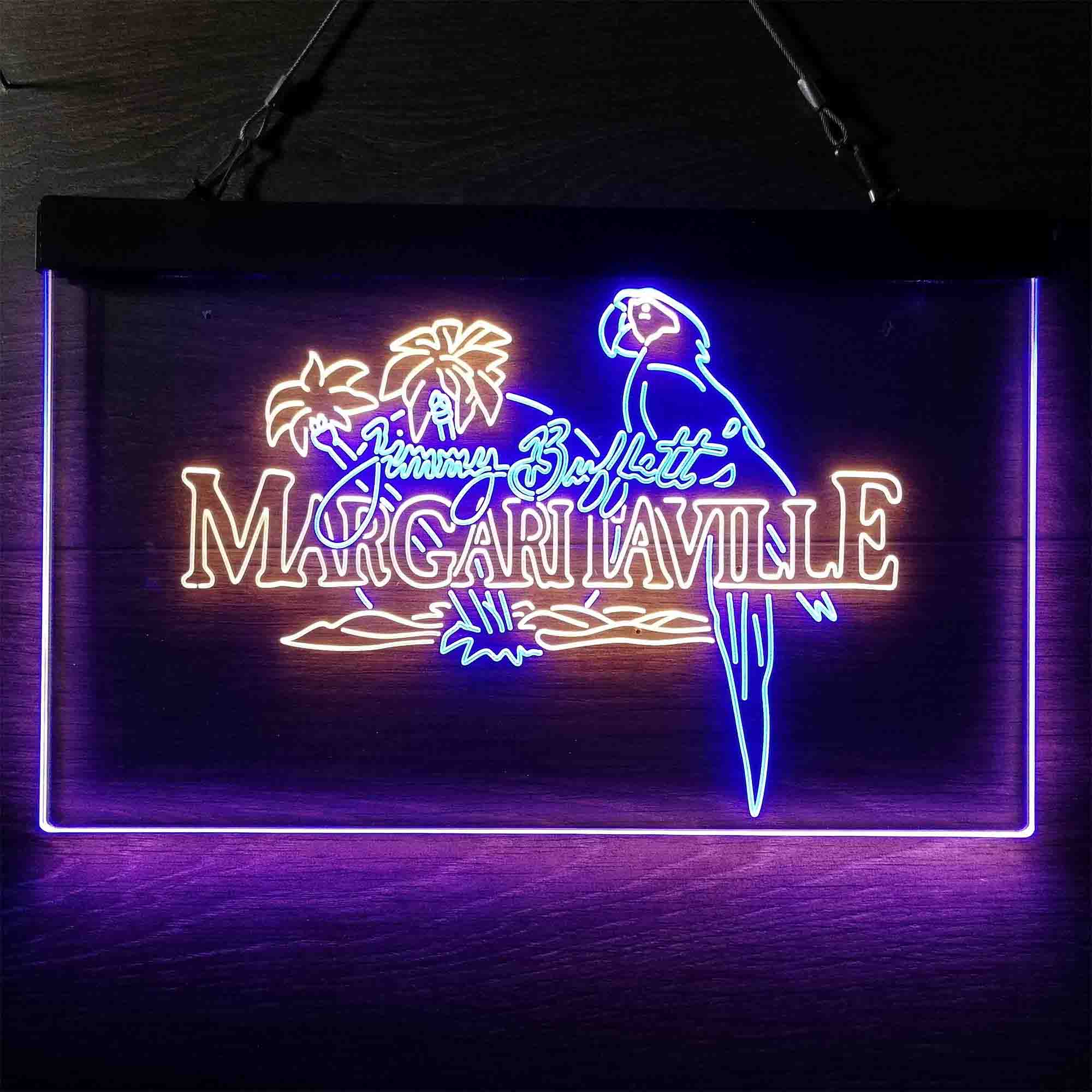 Margaritaville Jimmy Buffett Parrot Neon-Like LED Sign - Image 5