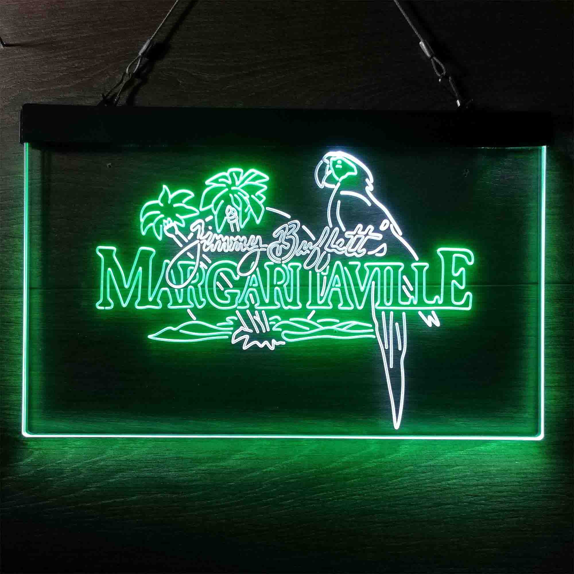 Margaritaville Jimmy Buffett Parrot Neon-Like LED Sign - Image 6