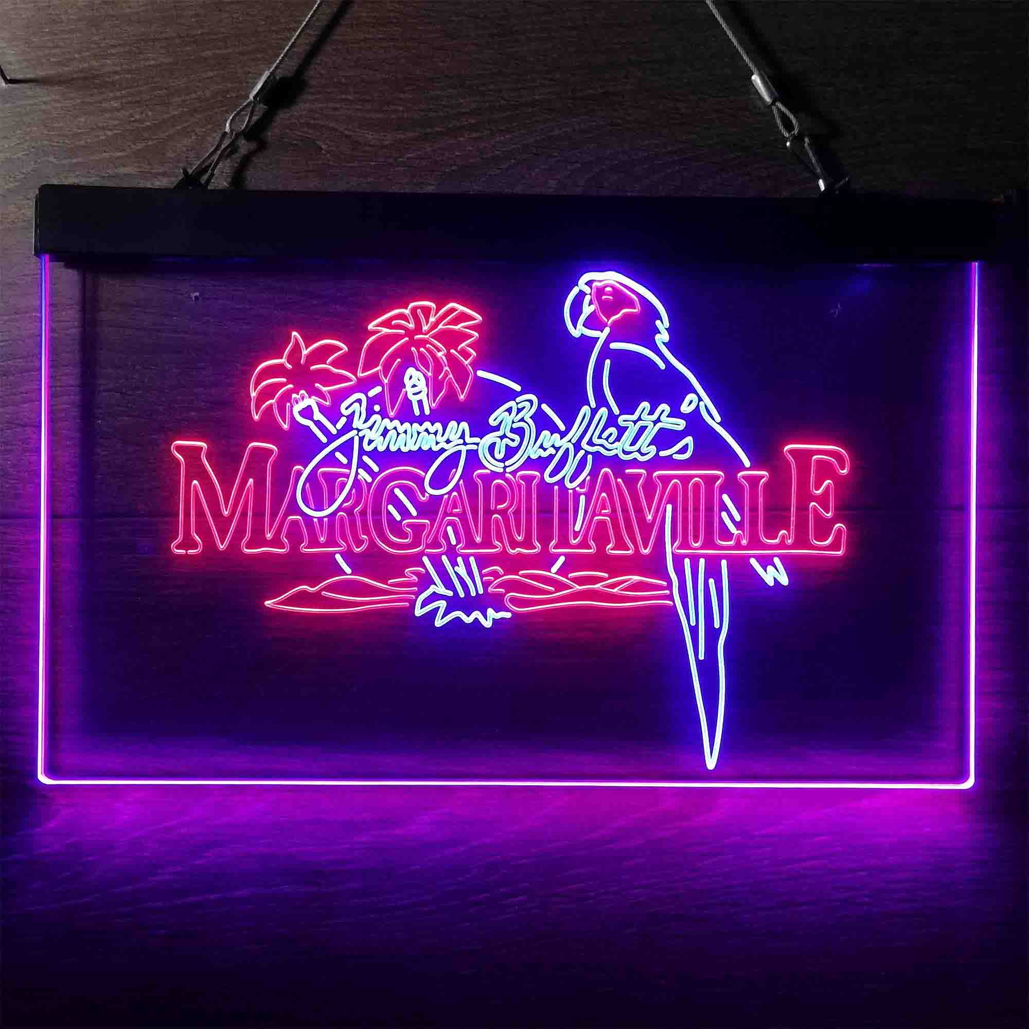 Margaritaville Jimmy Buffett Parrot Neon-Like LED Sign - Image 8