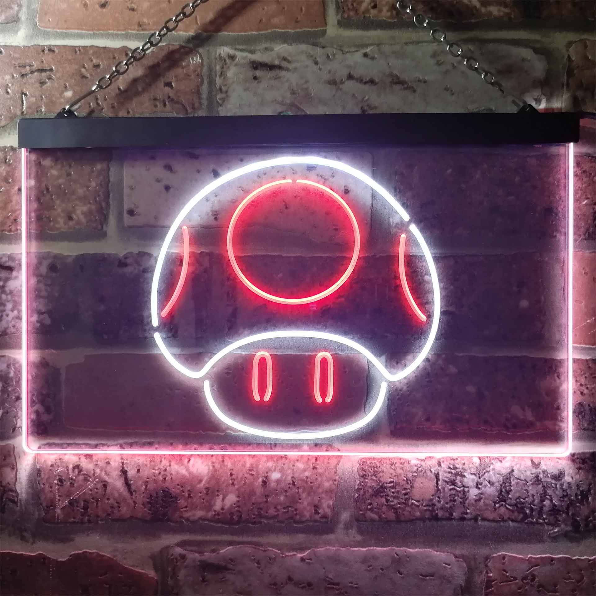 Super Mario Bros. Mushroom Neon Light LED Sign - Image 5