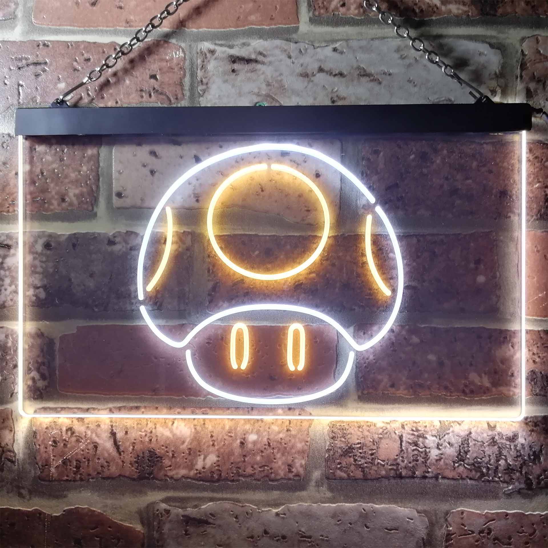 Super Mario Bros. Mushroom Neon Light LED Sign - Image 7
