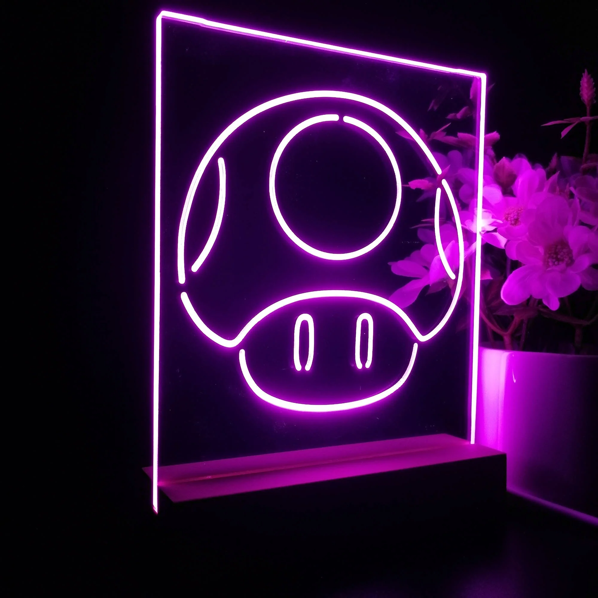 Mario Mushroom Game Room LED Sign Lamp Display - Image 7