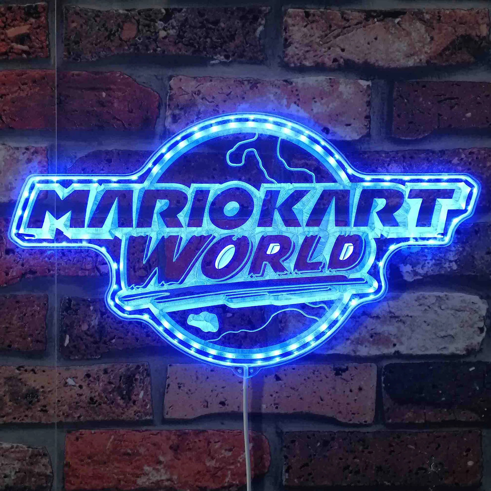 Mariokart World Neon LED Sign with Dynamic RGB Colors - Image 4