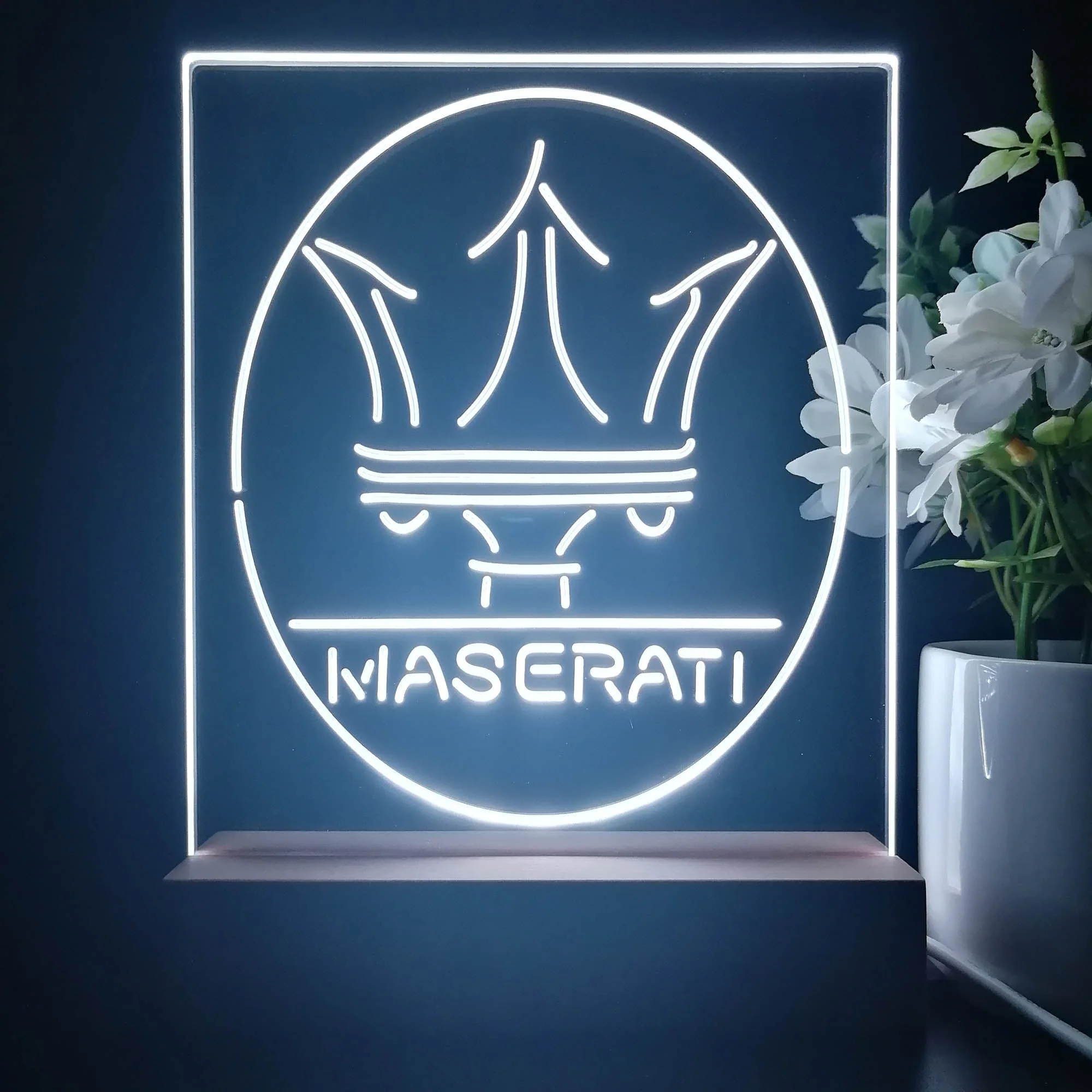 Maserati 3D Illusion Night Light Desk Lamp - Image 3