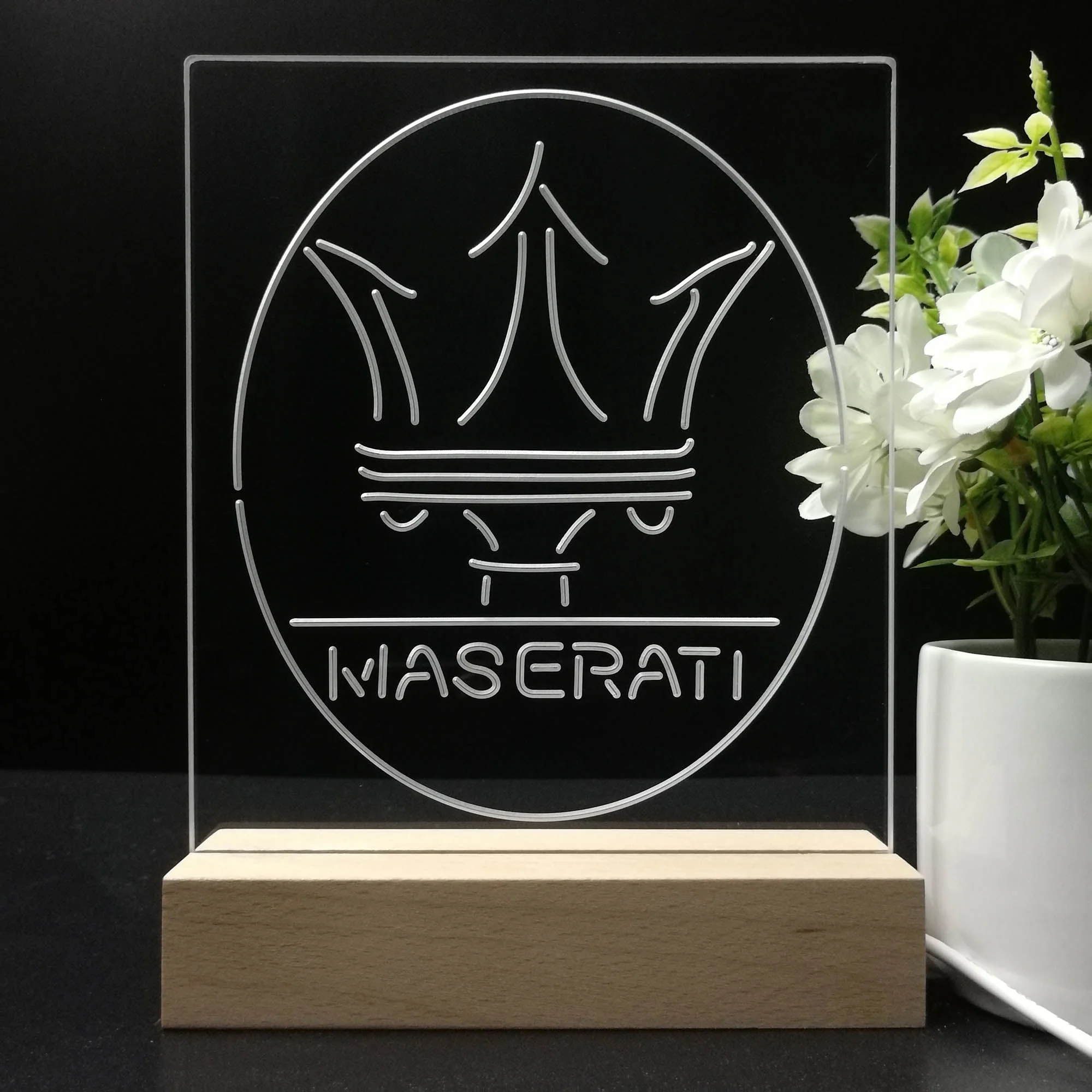Maserati 3D Illusion Night Light Desk Lamp - Image 8