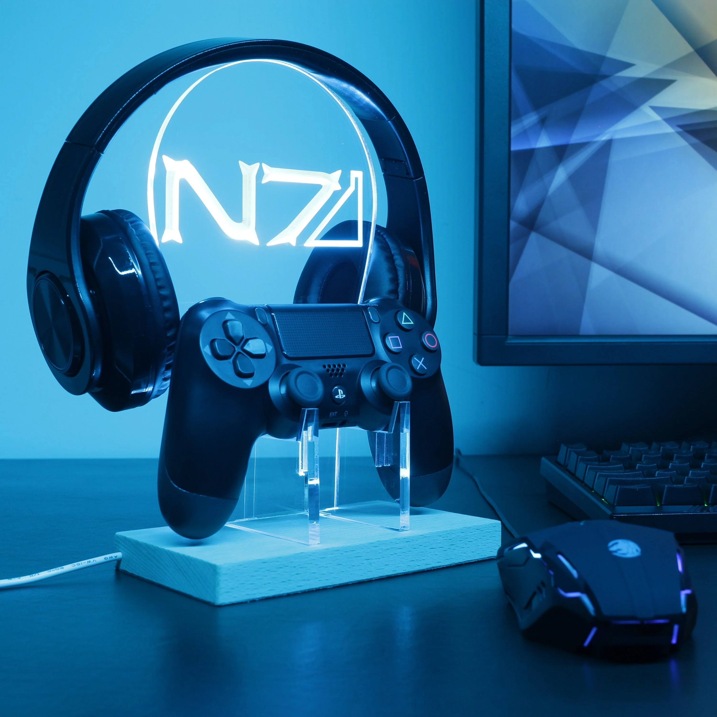 Mass Effect LED Gaming Headset Controller Stand - Image 4