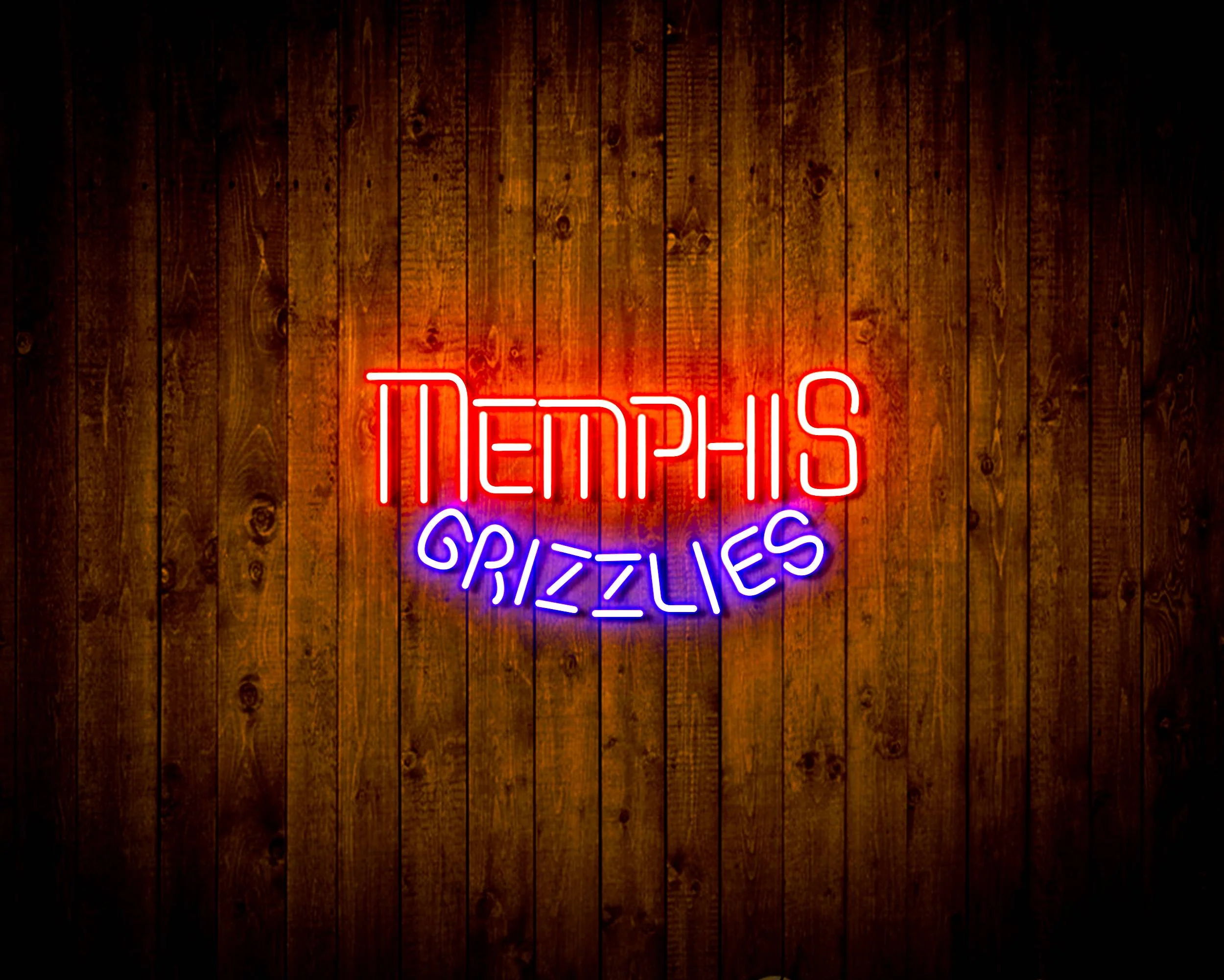 Memphis Grizzlies Bar Neon Flex LED Sign - Image 2