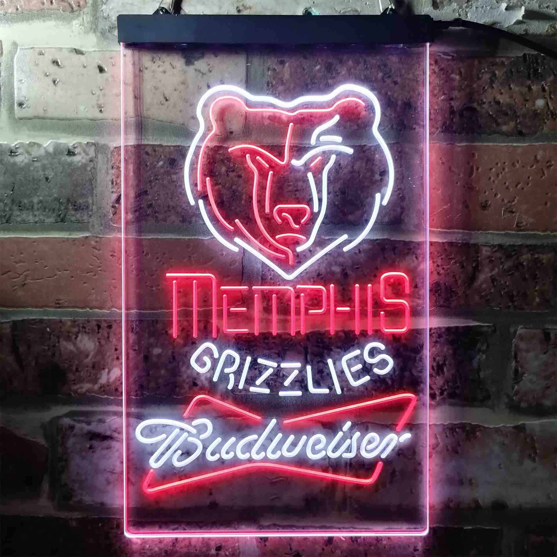 Memphis Grizzlies Budweiser Neon-Like LED Sign - Image 11