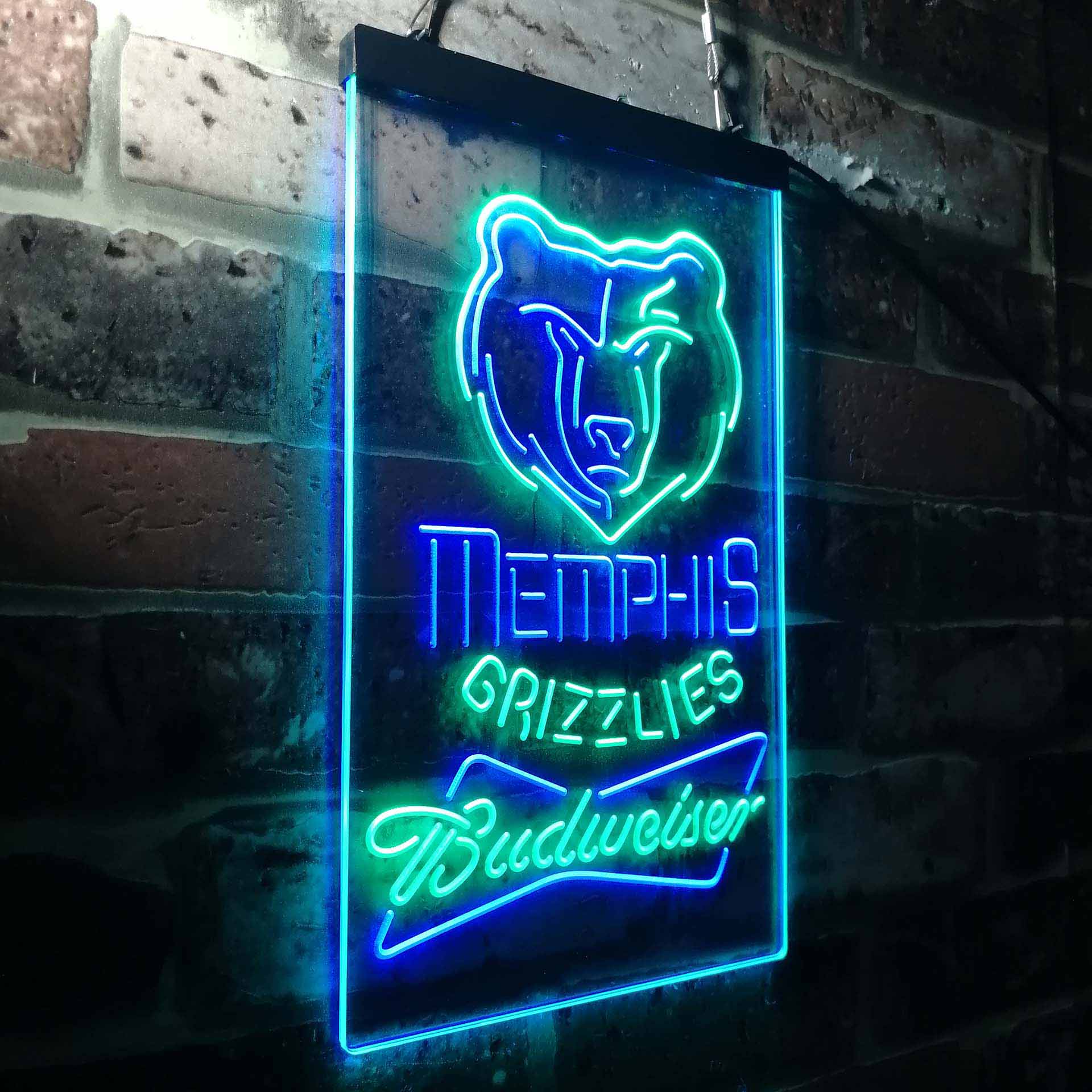 Memphis Grizzlies Budweiser Neon-Like LED Sign - Image 14